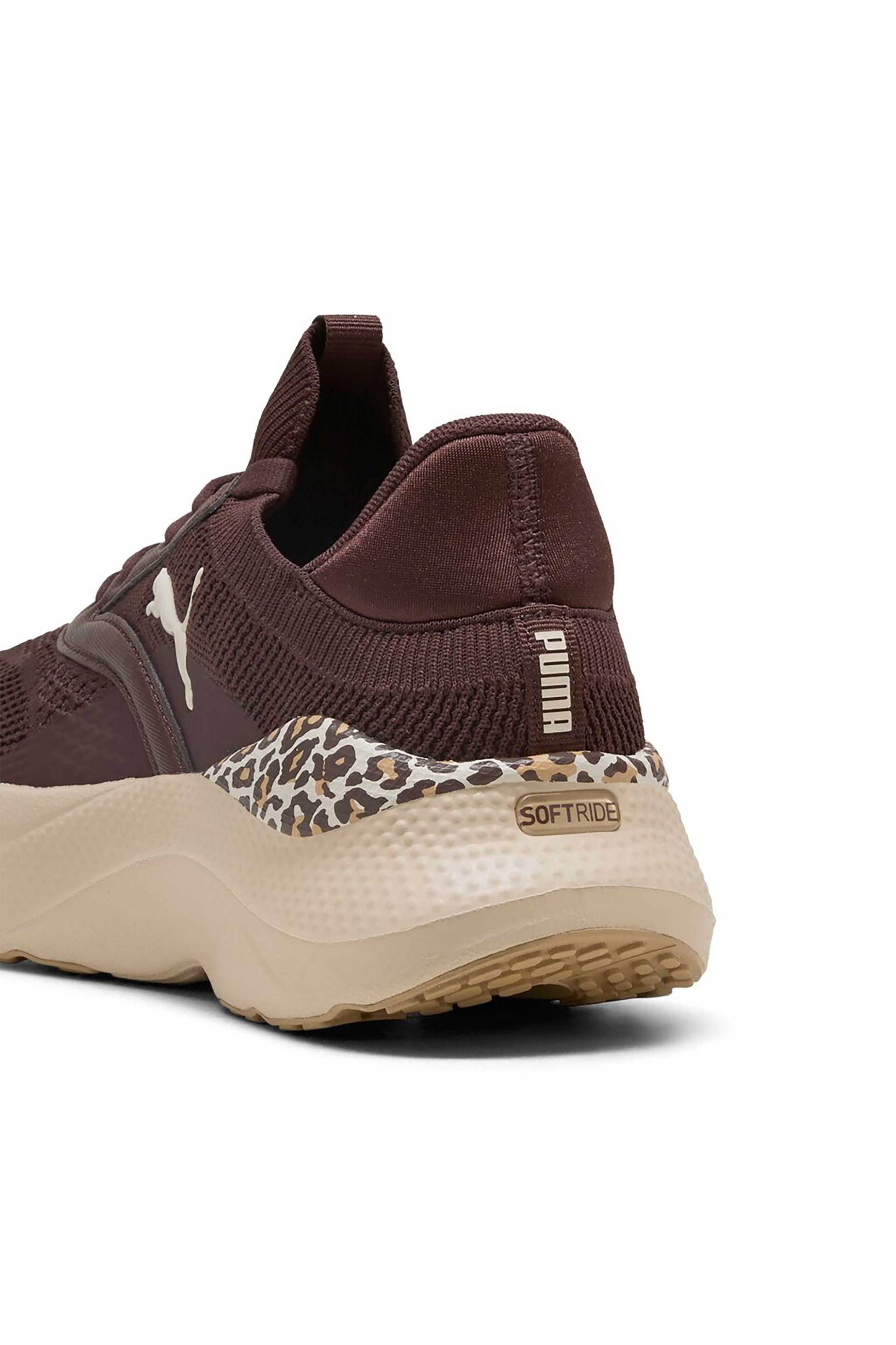 Puma Γυναικεία Αθλητικά Παπούτσια Running Softride Mayve Animal - 313610 Καφέ
