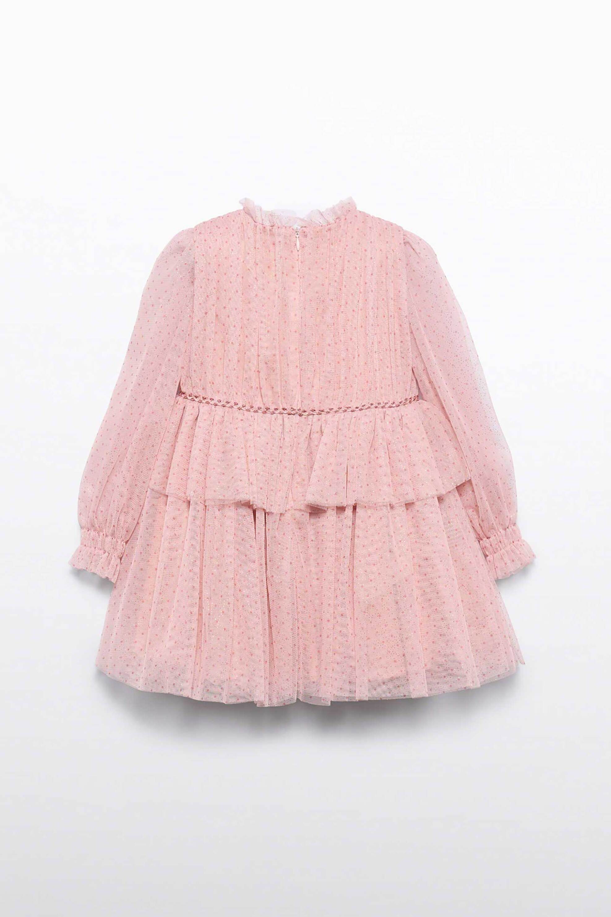 Abel & Lula παιδικό φόρεμα με τούλι και glitter - 5532-W26 Ροζ φωτογραφία