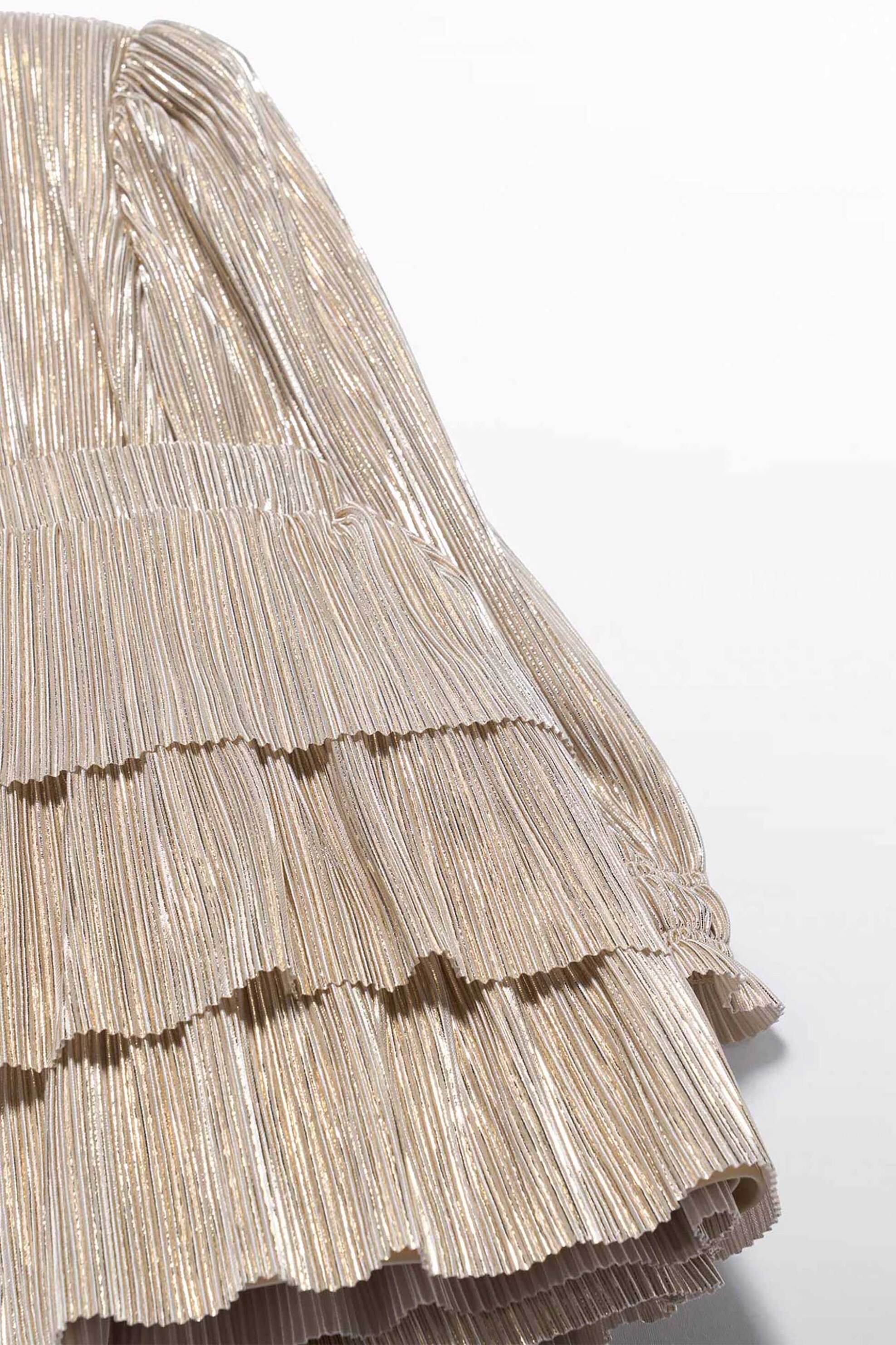 Abel & Lula παιδικό σετ μπλούζα και φούστα πλισέ (2 τεμάχια) - 5541-W26 Μπεζ φωτογραφία