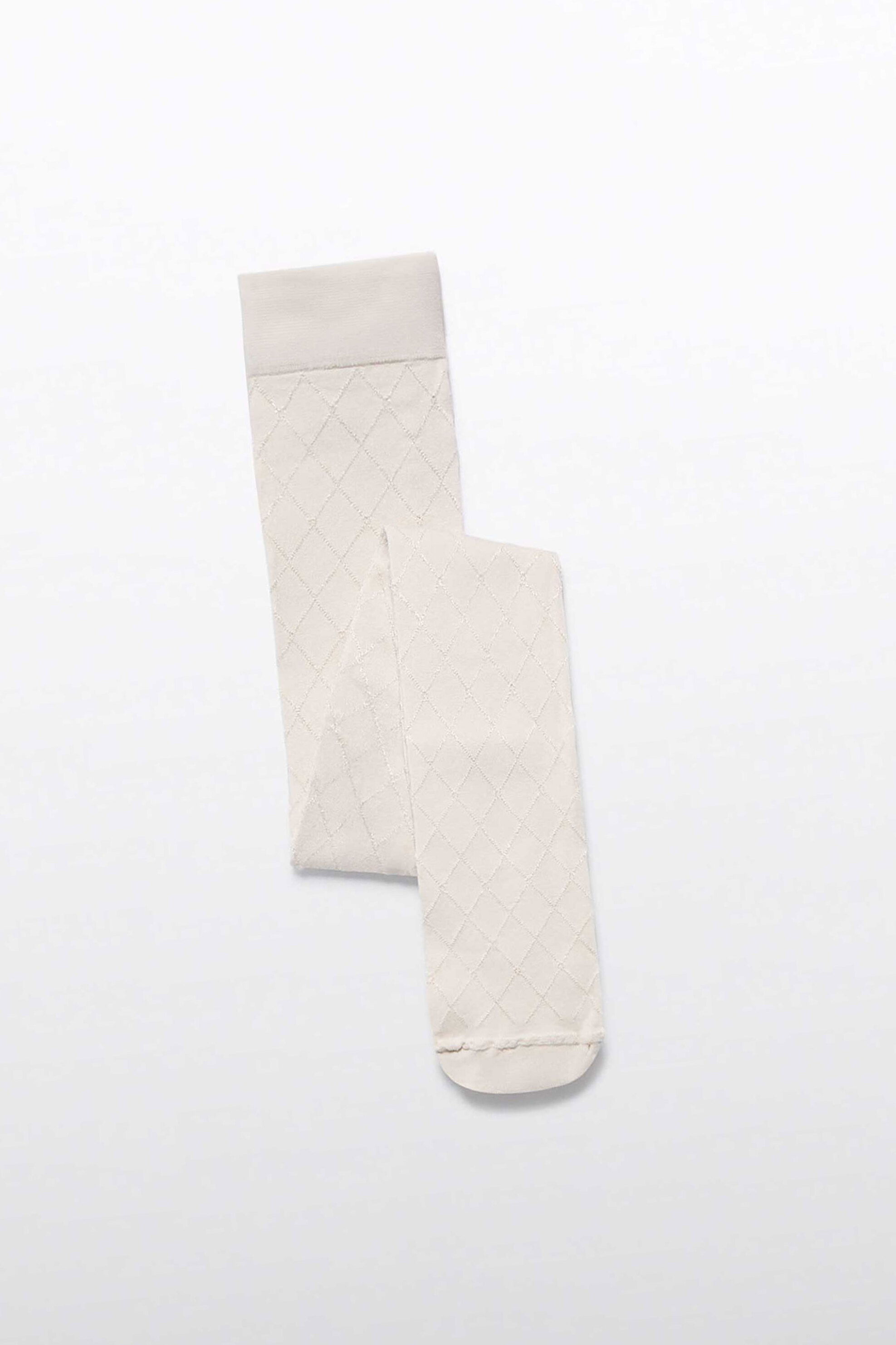 Abel & Lula παιδικό καλσόν με ανάγλυφο σχέδιο - 5948-W26 Κρέμ