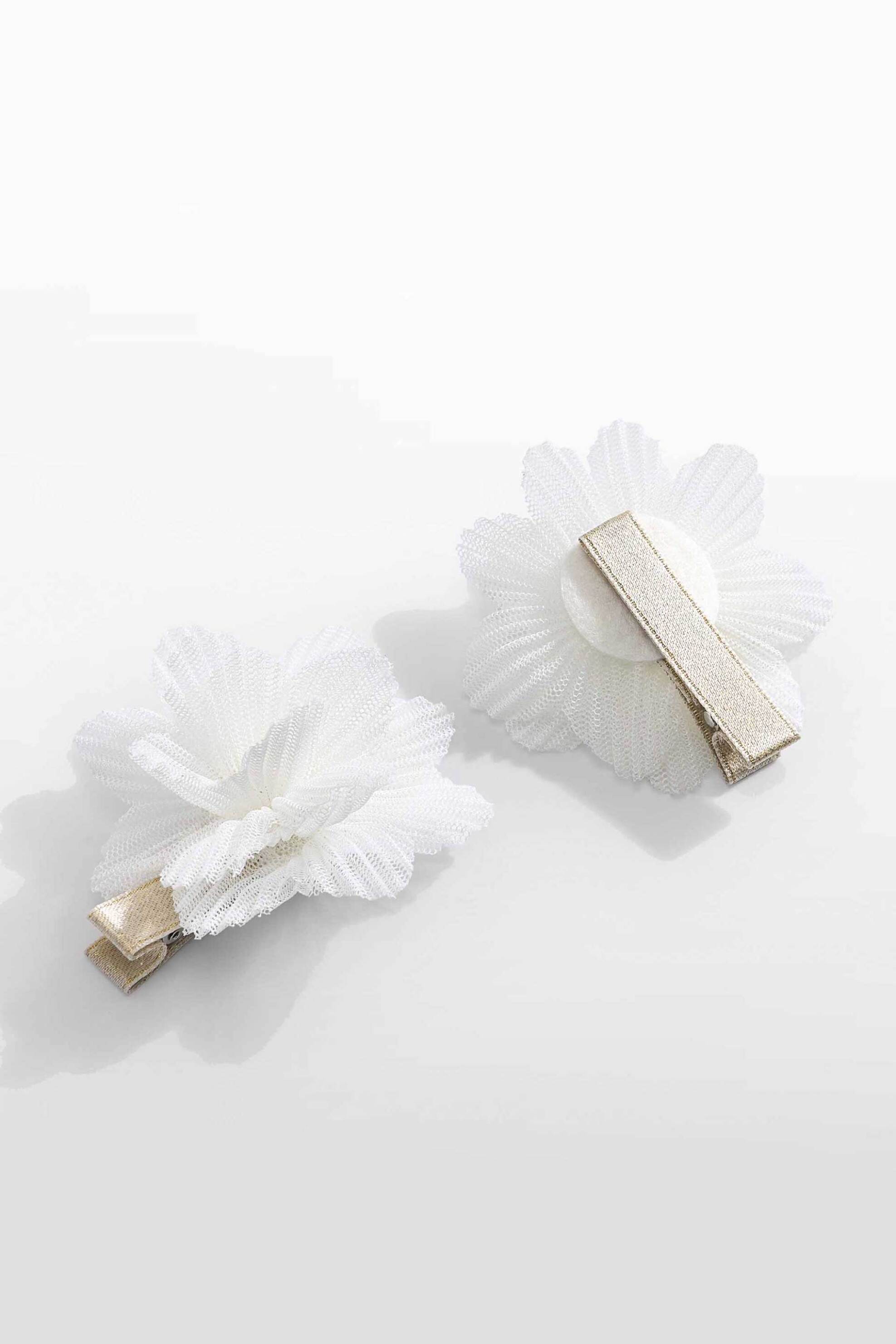 Abel & Lula σετ παιδικά τσιμπιδάκια με τούλι - 5467-S26 Κρέμ φωτογραφία