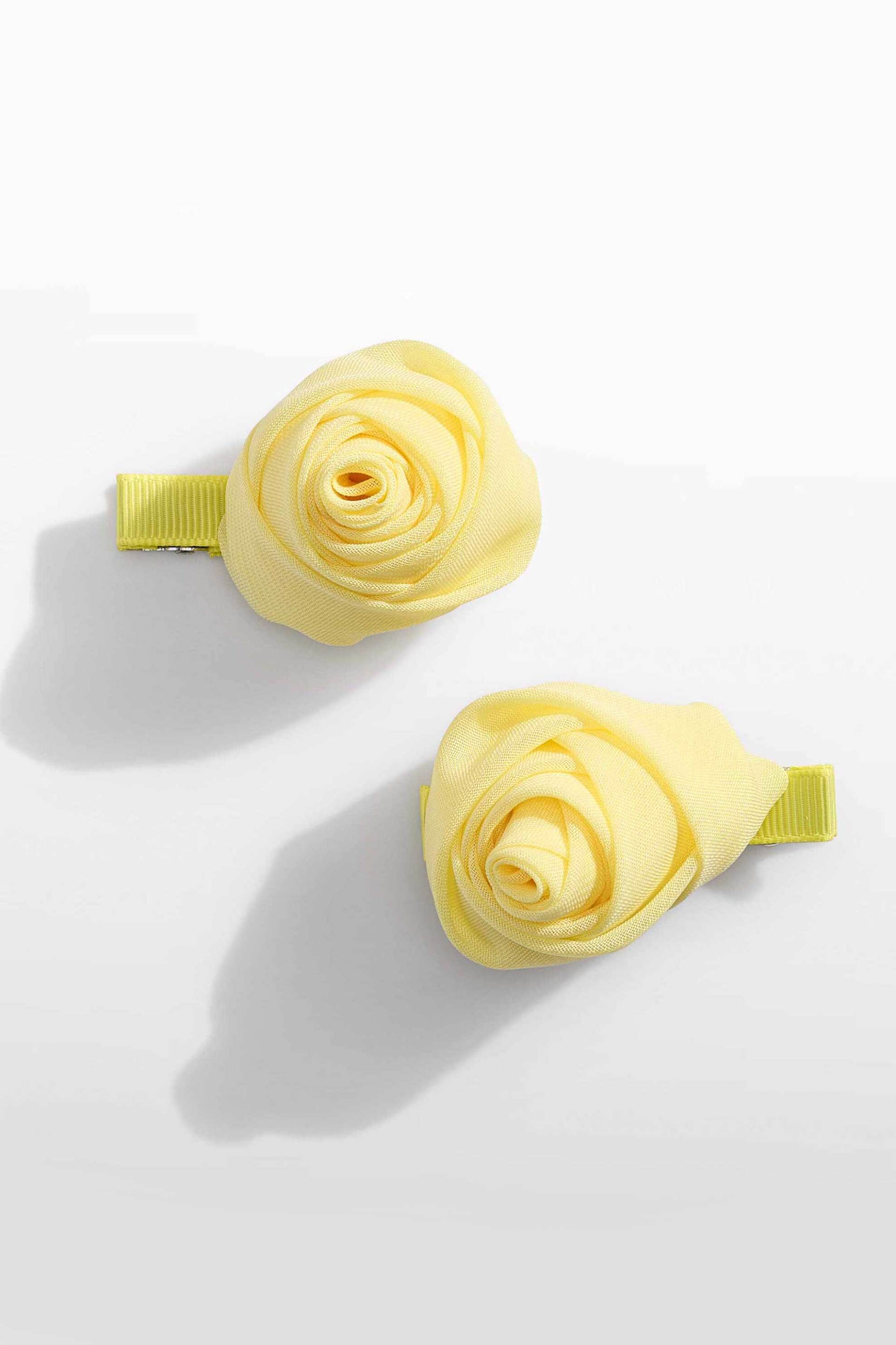 Abel & Lula σετ παιδικά τσιμπιδάκια σε σχήμα λουλούδι - 5469-S26 Κίτρινο φωτογραφία