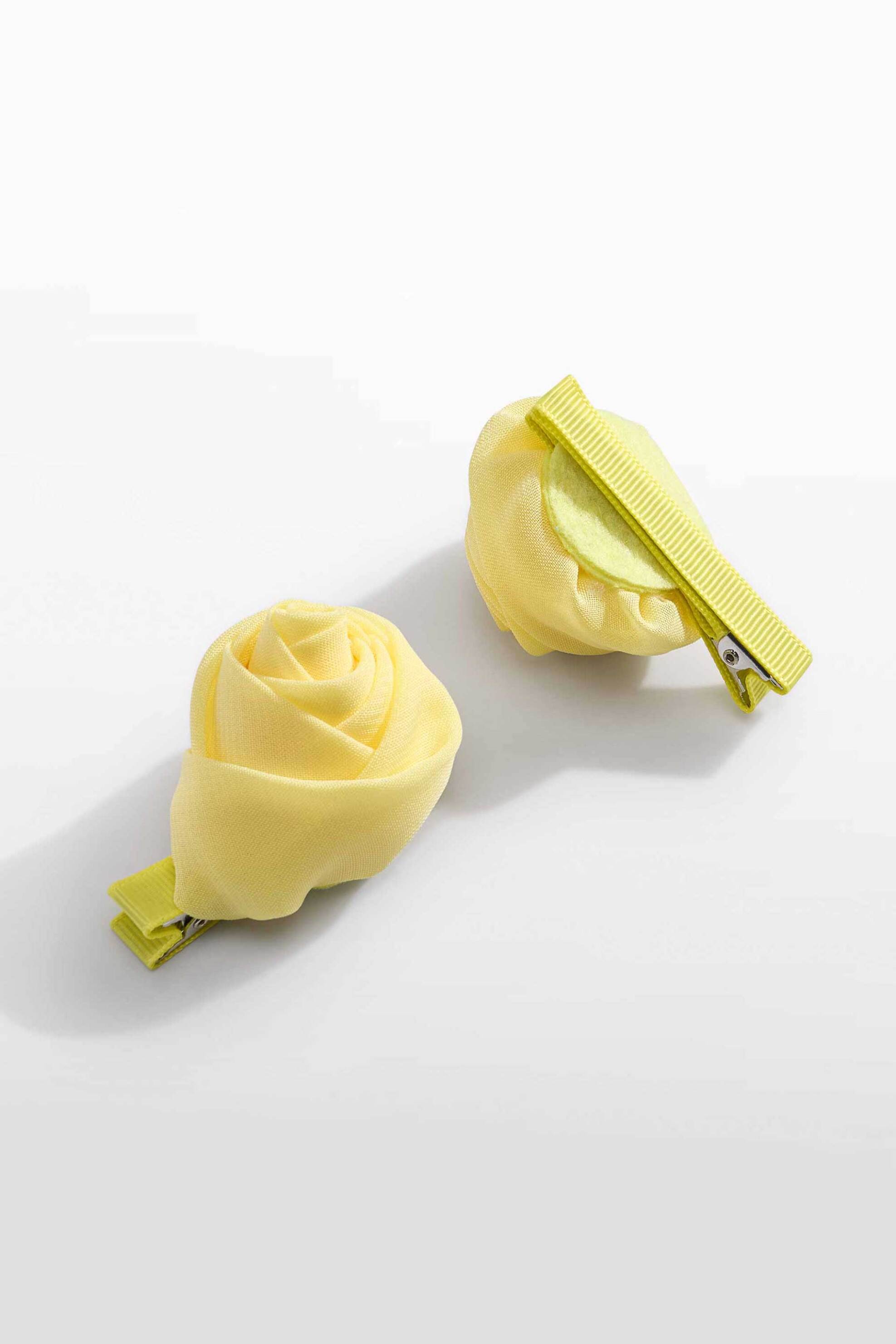 Abel & Lula σετ παιδικά τσιμπιδάκια σε σχήμα λουλούδι - 5469-S26 Κίτρινο φωτογραφία