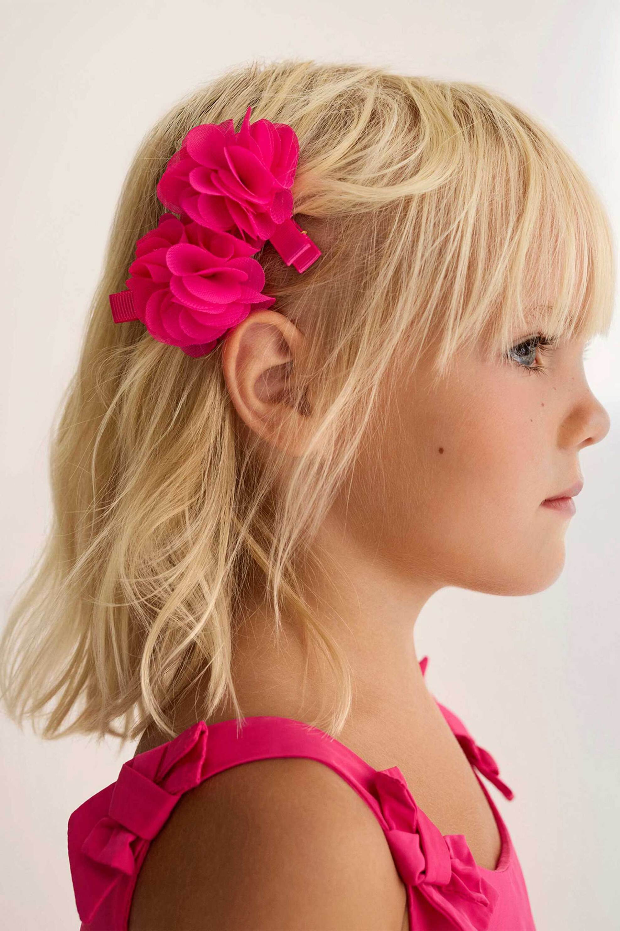 Abel & Lula σετ παιδικά τσιμπιδάκια σε σχήμα λουλούδι - 5470-S26 Λευκό