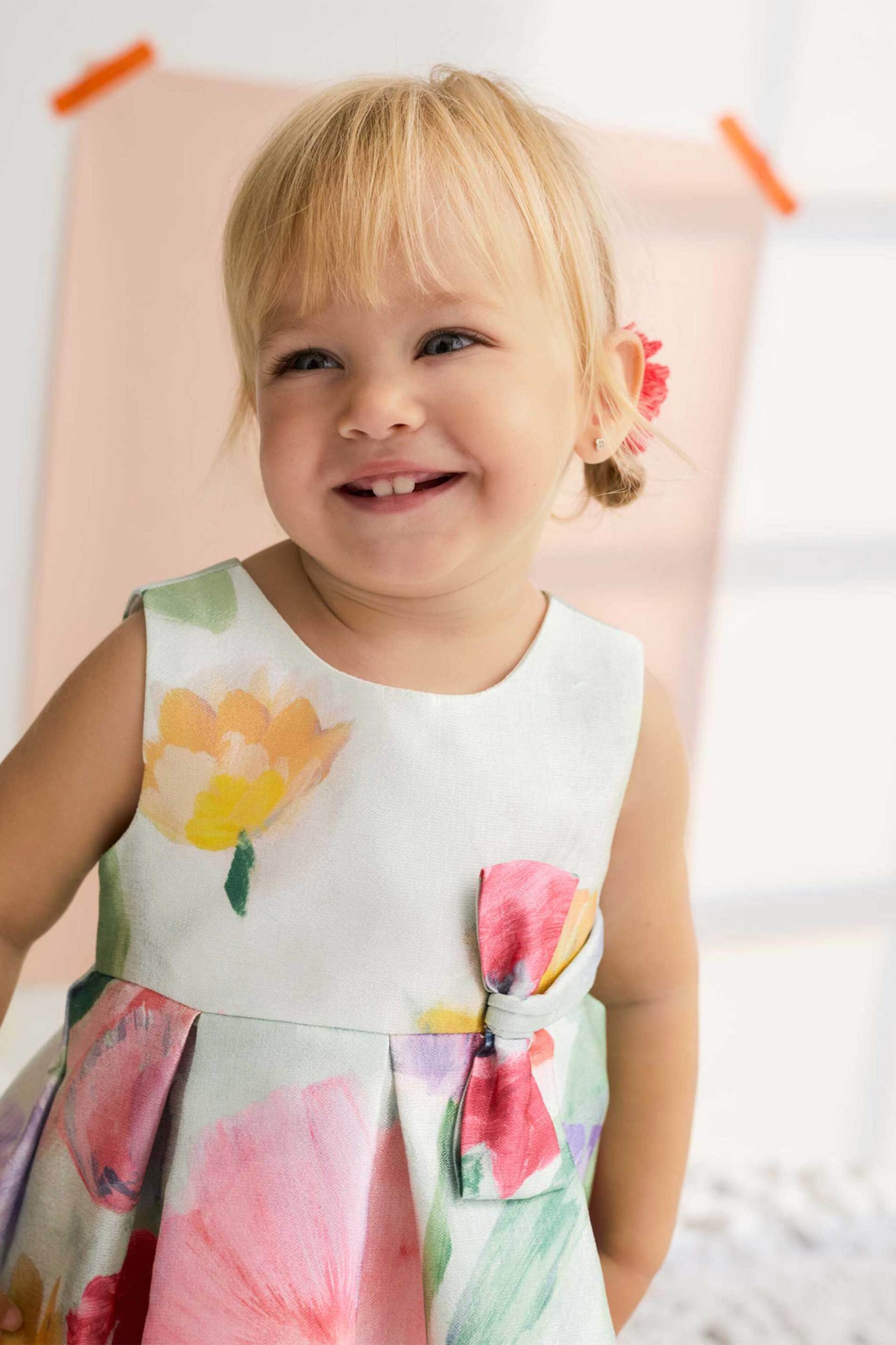 Abel & Lula βρεφικό φόρεμα με floral print - 5017-S26 Ροζ φωτογραφία