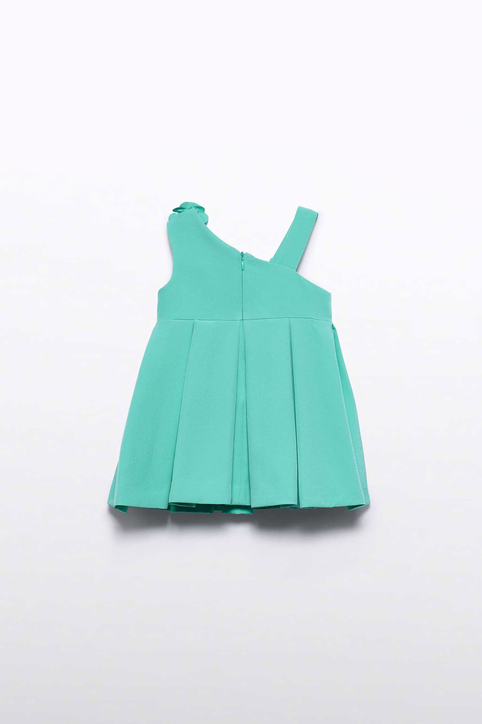 Abel & Lula βρεφικό φόρεμα με ασύμμετρο ώμο - 5018-S26 Γαλάζιο φωτογραφία