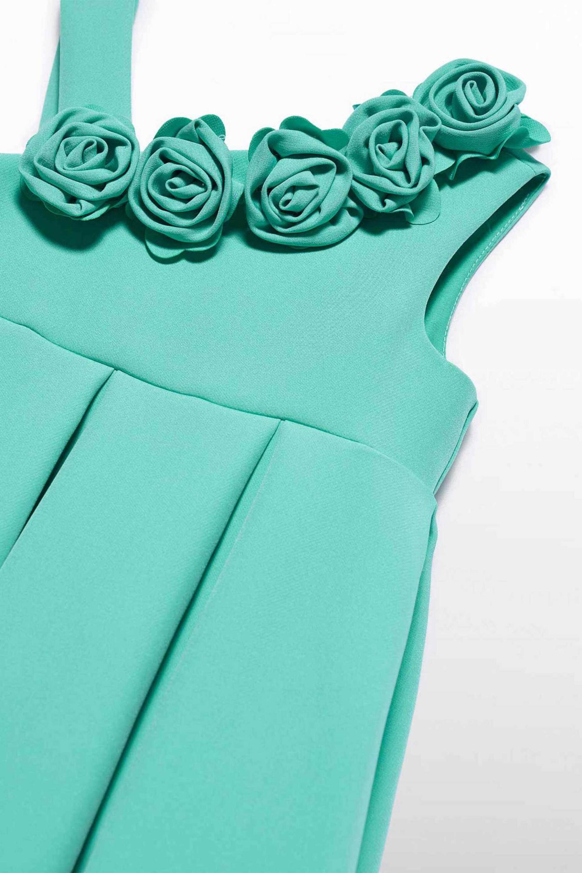 Abel & Lula βρεφικό φόρεμα με ασύμμετρο ώμο - 5018-S26 Γαλάζιο φωτογραφία