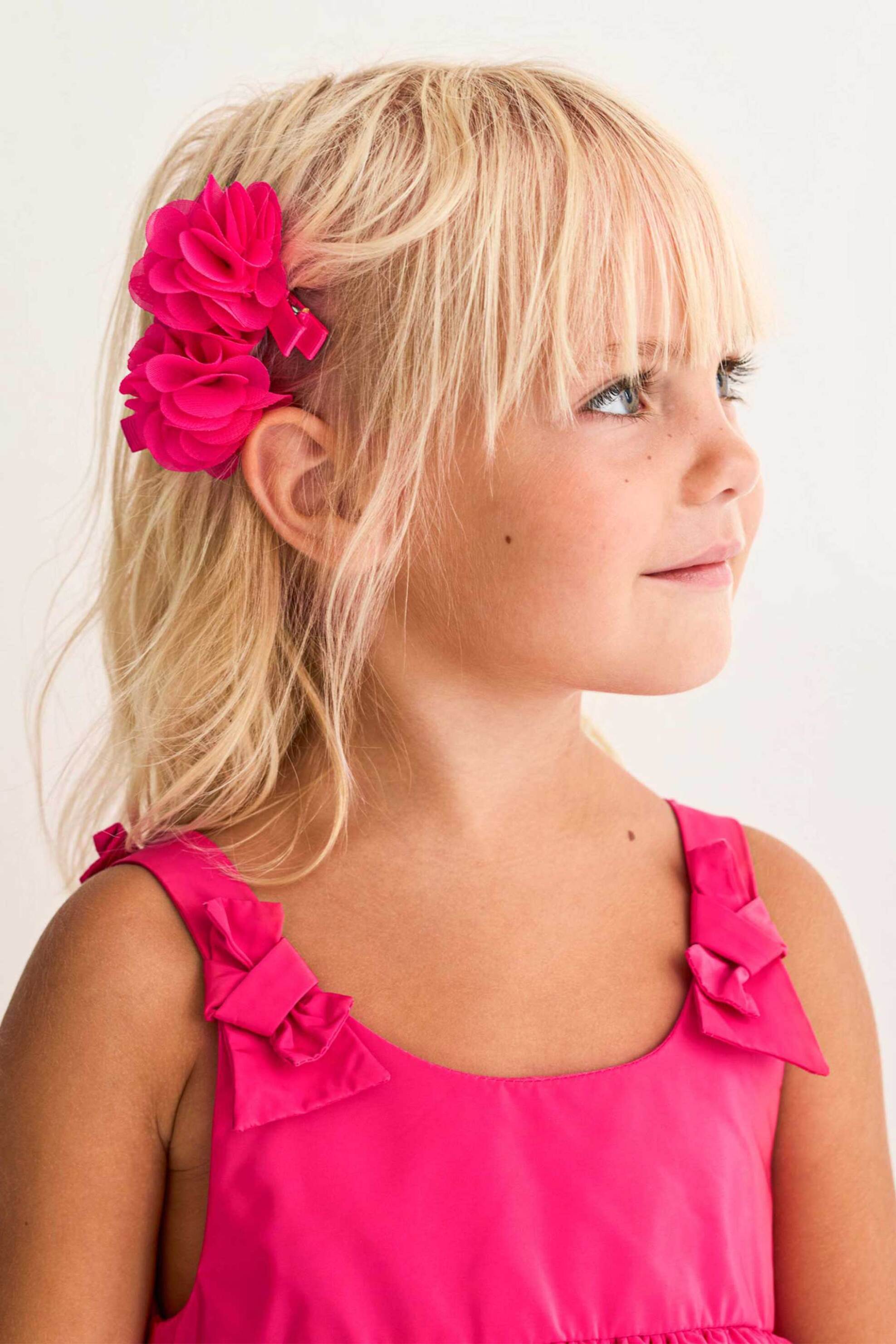 Abel & Lula παιδικό φόρεμα με βολάν - 5041-S26 Φούξια φωτογραφία