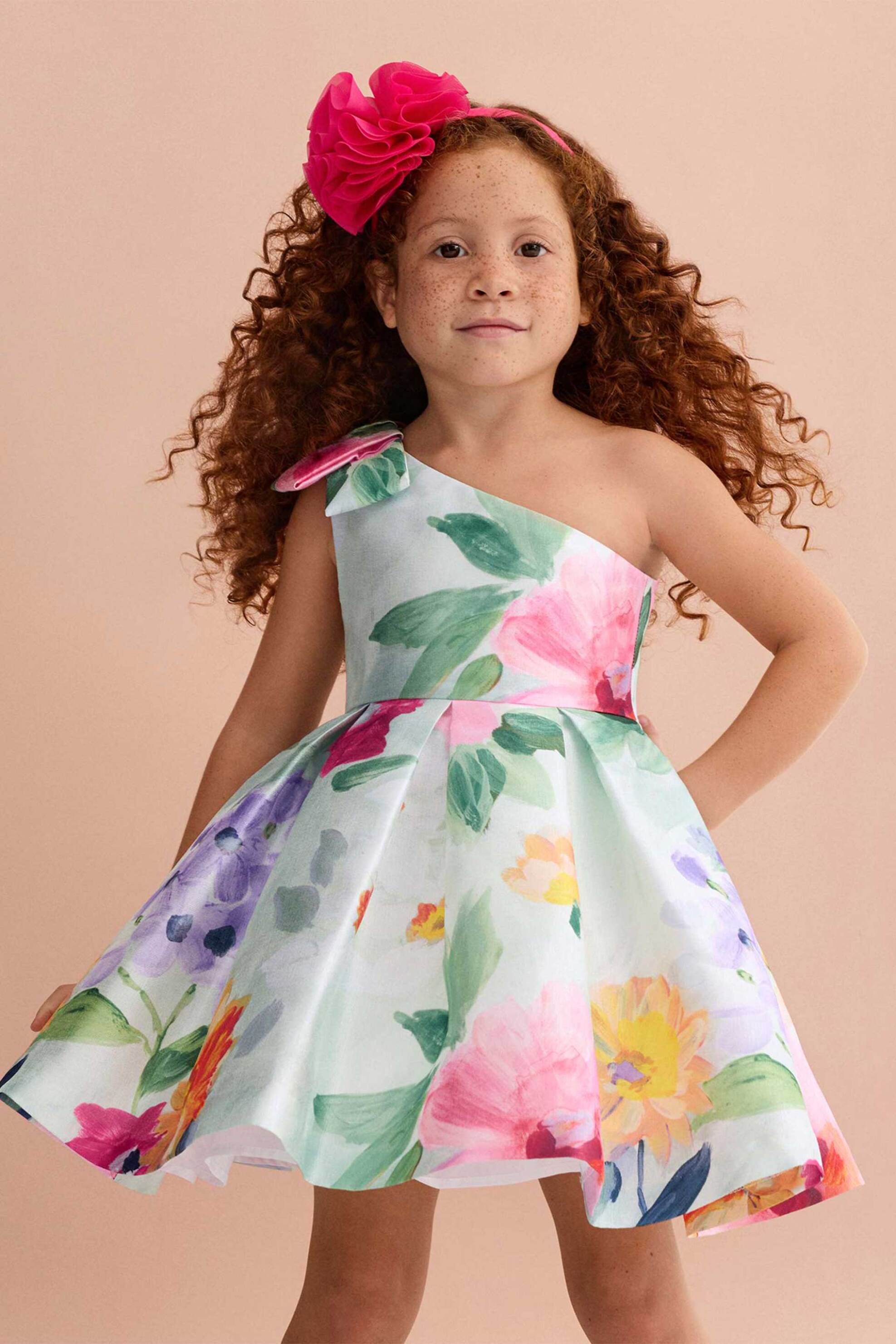 Abel & Lula βρεφικό φόρεμα με floral print - 5044-S26 Ροζ φωτογραφία