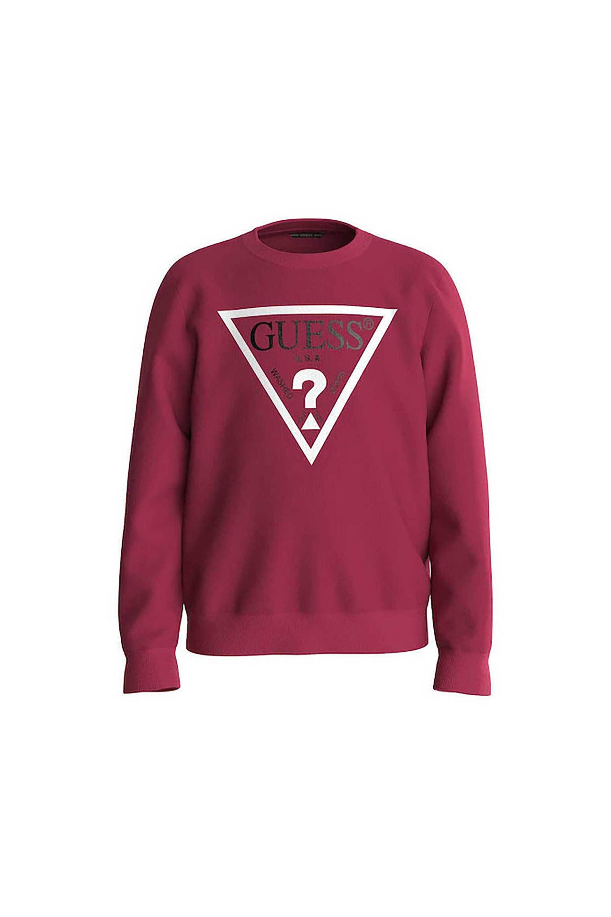 Guess παιδική μπλούζα φούτερ με logo print - N73Q10KAUG0 Κόκκινο