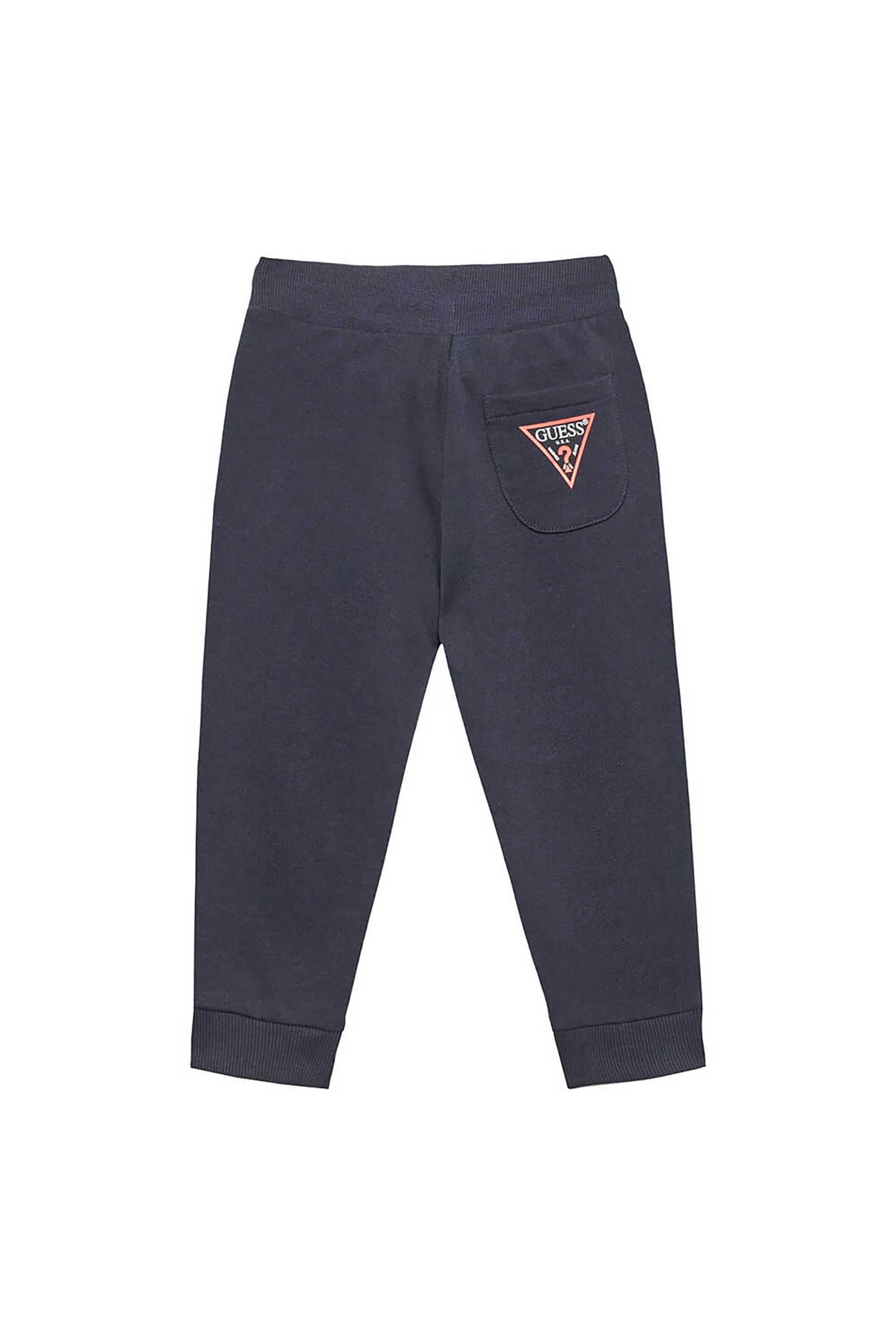 Guess παιδικό παντελόνι φόρμας με logo print πίσω (3-7 ετών) - N93Q17KAUG0 Μπλε