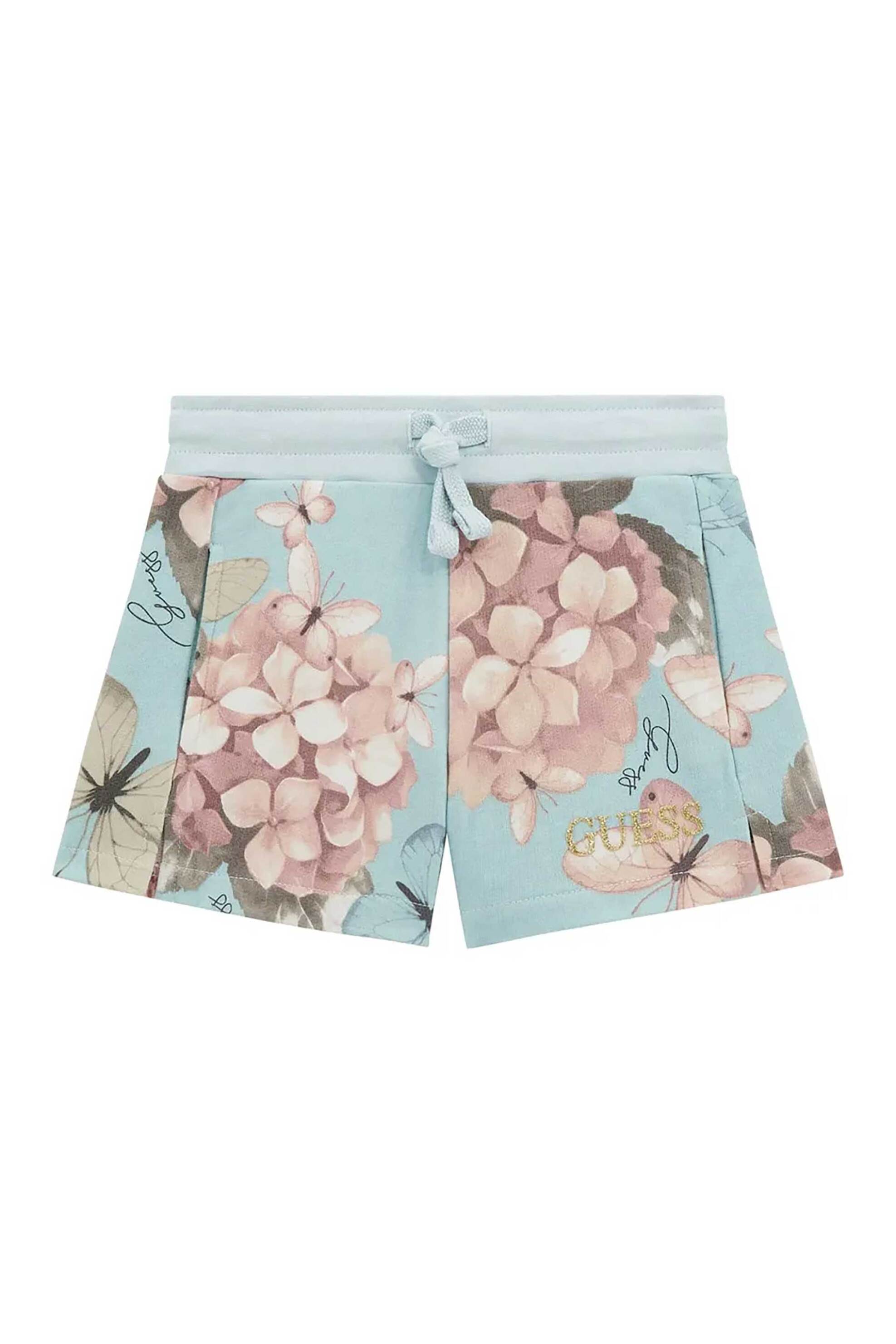 GUESS Guess παιδικό σορτς με all-over print και κεντημένο λογότυπο Regular Fit - K5RD08KA6R4 Γαλάζιο