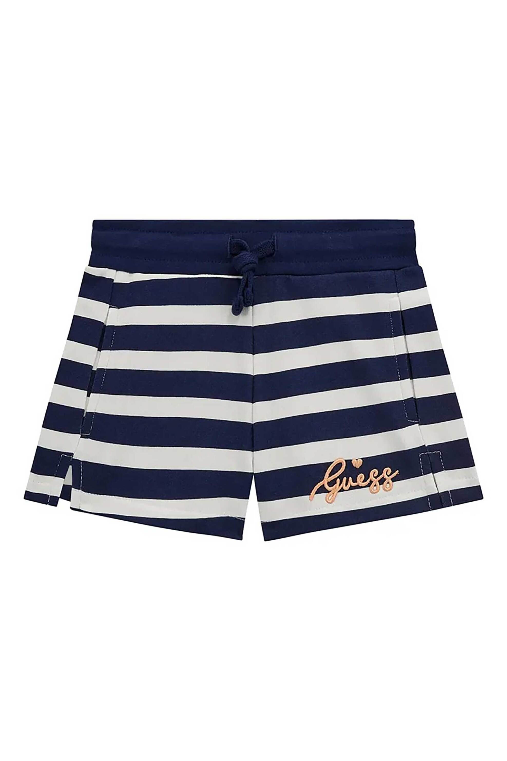 GUESS Guess παιδικό σορτς με all-over print και κεντημένο λογότυπο Regular Fit - K5RD08KA6R4 Μπλε Σκούρο