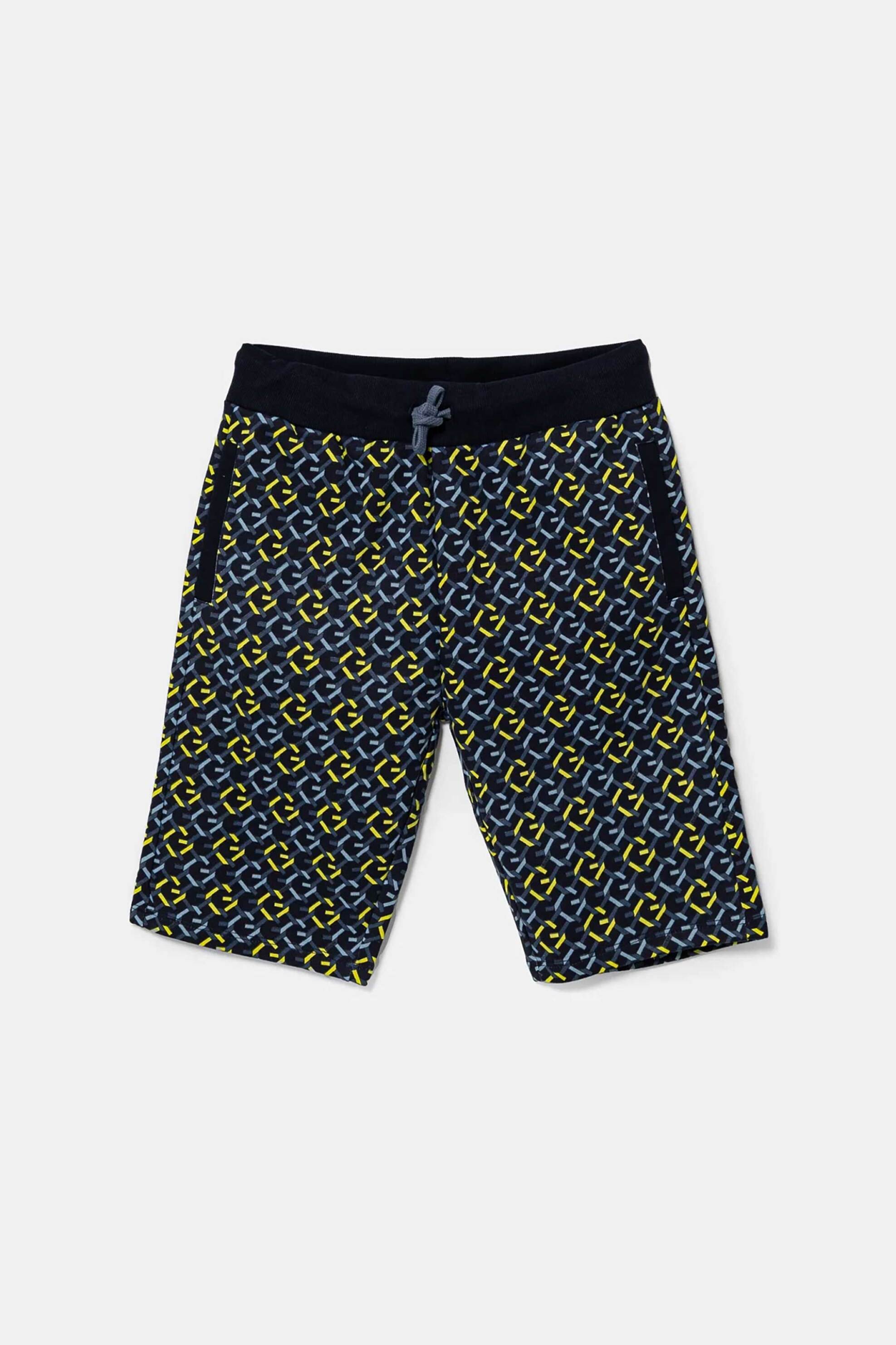 GUESS Guess παιδικό σορτς με all-over logo print και κεντημένο λογότυπο - L5RD02KA6R4 Μπλε Σκούρο