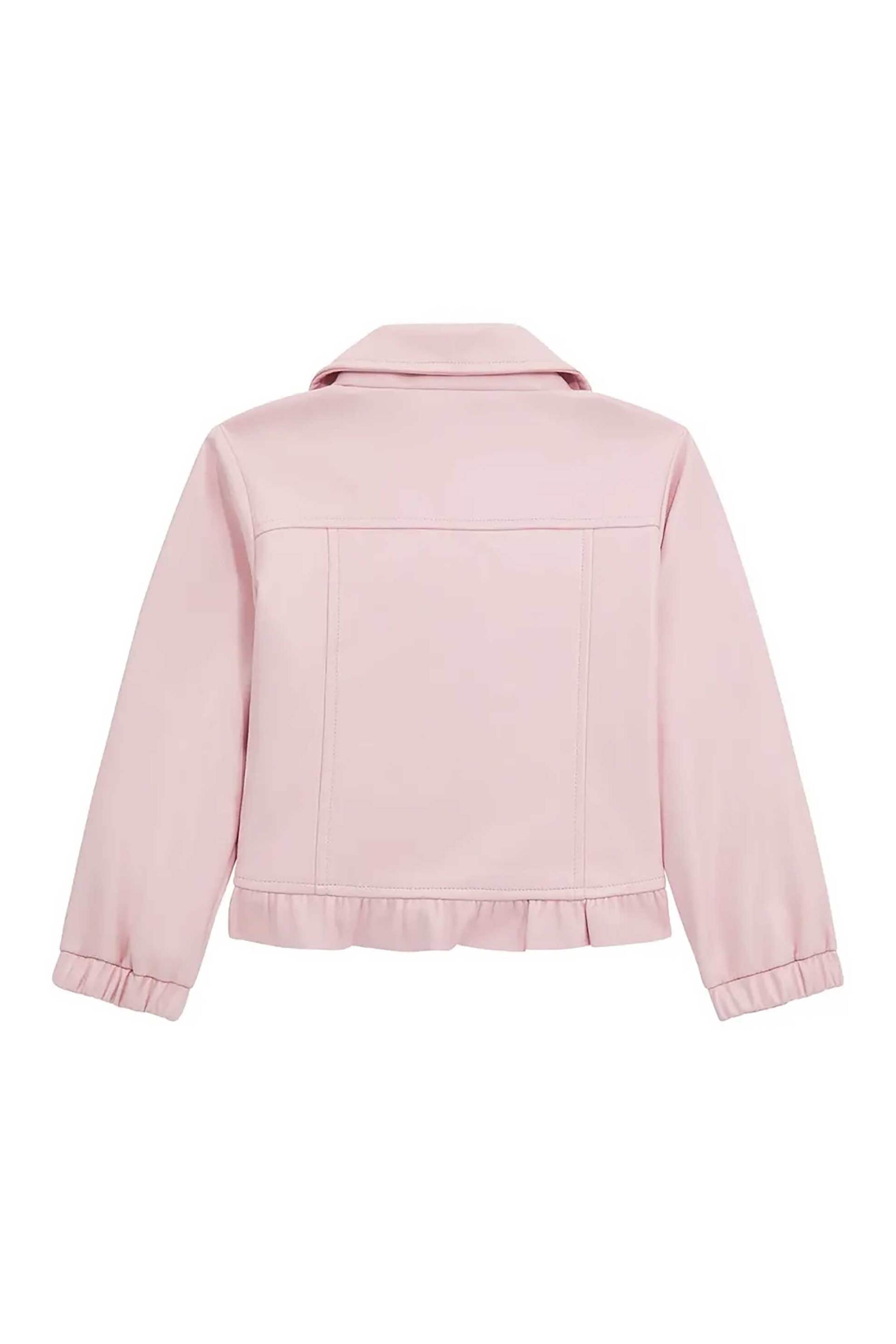 Guess παιδικό jacket μονόχρωμο - K5RL02WFV60 Ροζ φωτογραφία