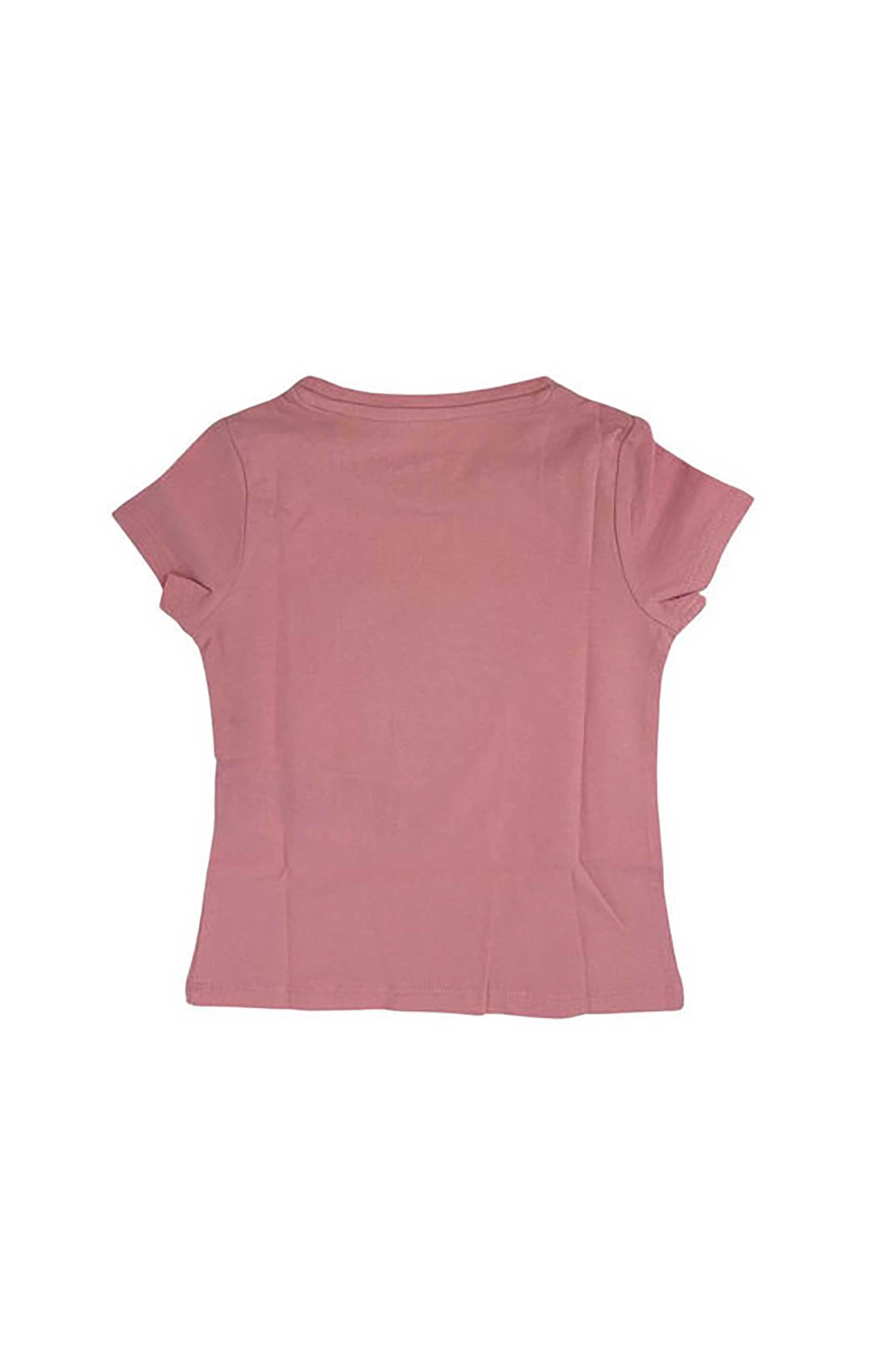 Guess παιδικό T-shirt με ανάγλυφο λογότυπο με παγιέτα Regular Fit - K4RI31K6YW1 Ροζ φωτογραφία