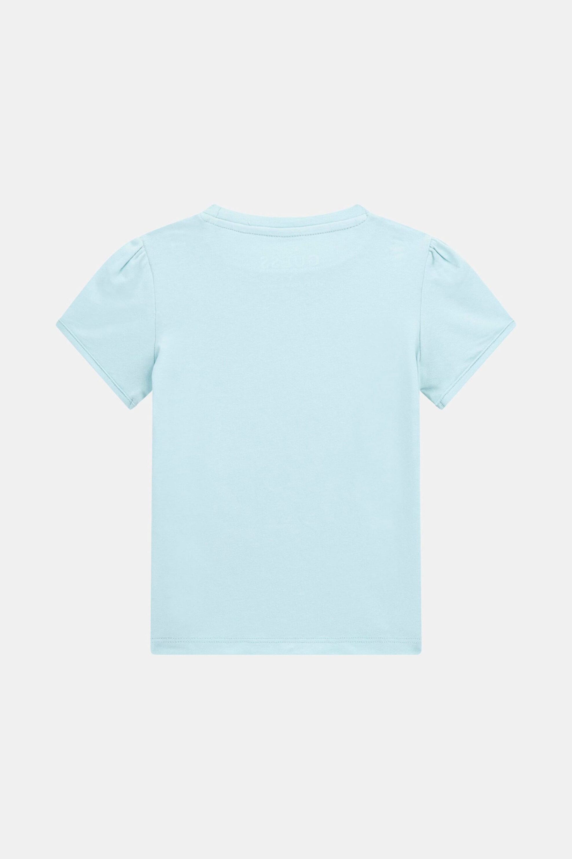 Guess παιδικό T-shirt με σταμπωτό λογότυπο με σχέδιο Regular Fit - K5RI07K6YW4 Γαλάζιο φωτογραφία
