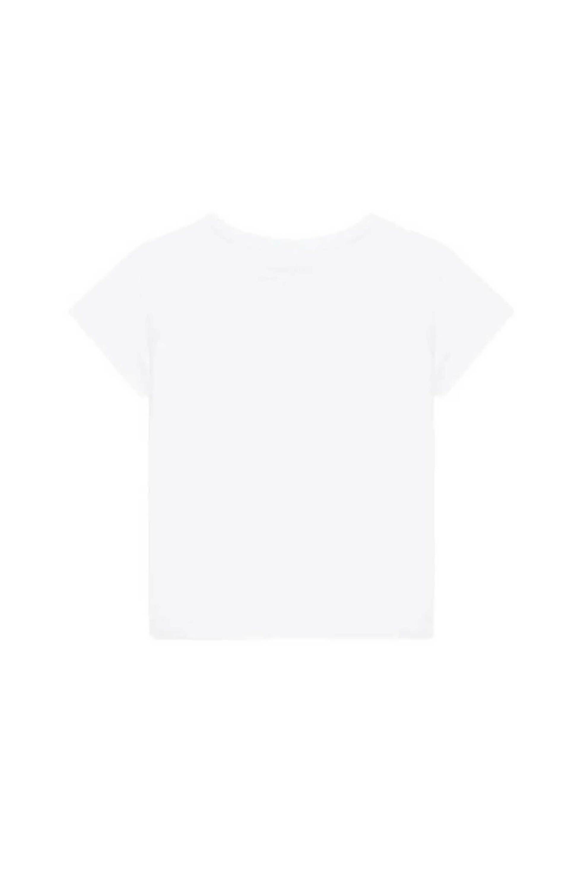 Guess παιδικό T-shirt με κεντημένο λογότυπο με στρας Regular Fit - K5RI16K6YW4 Λευκό φωτογραφία