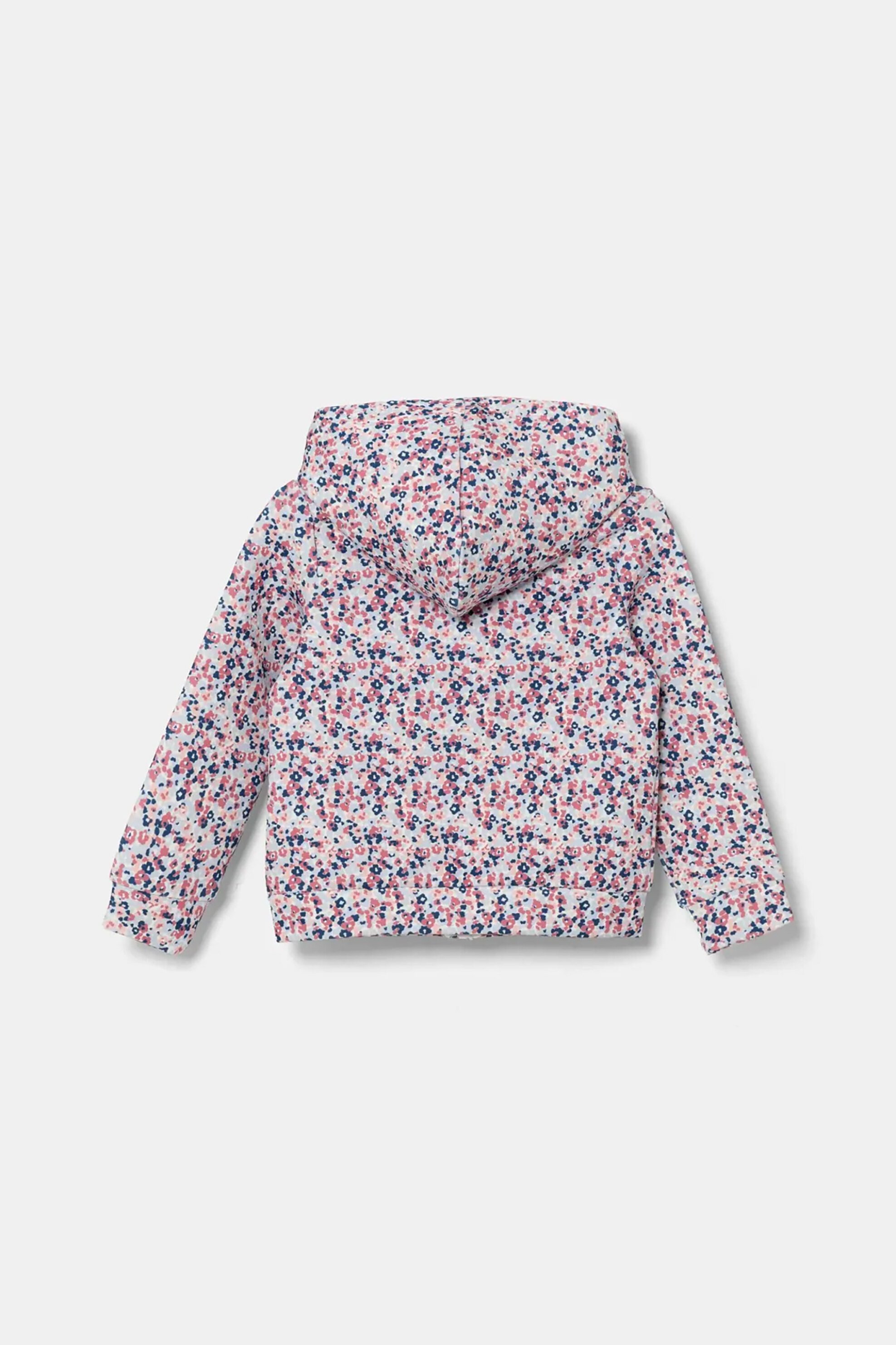 Guess παιδική ζακέτα φούτερ με κουκούλα και all-over floral print - K5RQ00KAZQ2 Γαλάζιο φωτογραφία