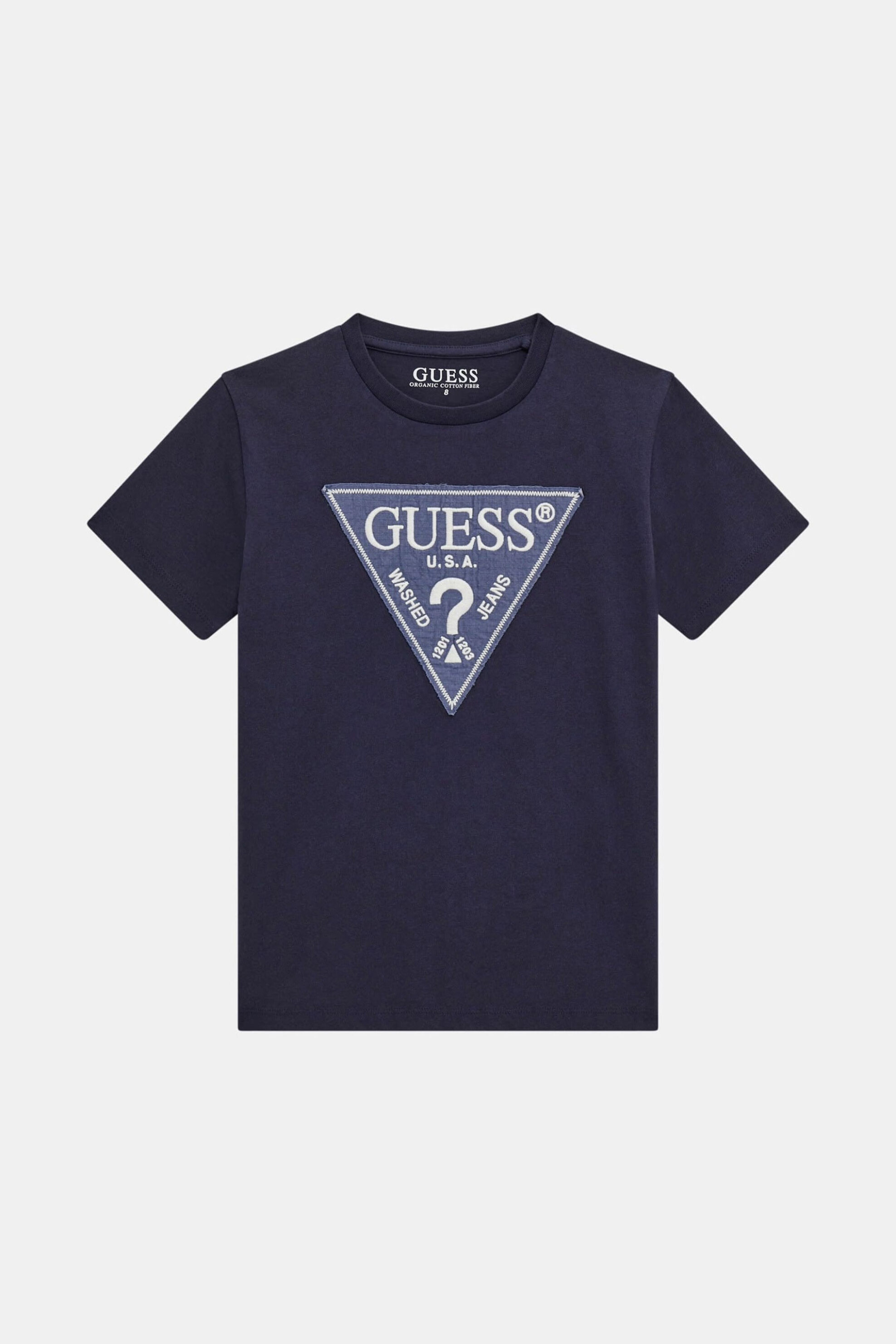 Guess παιδικό T-shirt με κεντημένο λογότυπο Regular Fit - L5RI14K8HM4 Μπλε Σκούρο φωτογραφία