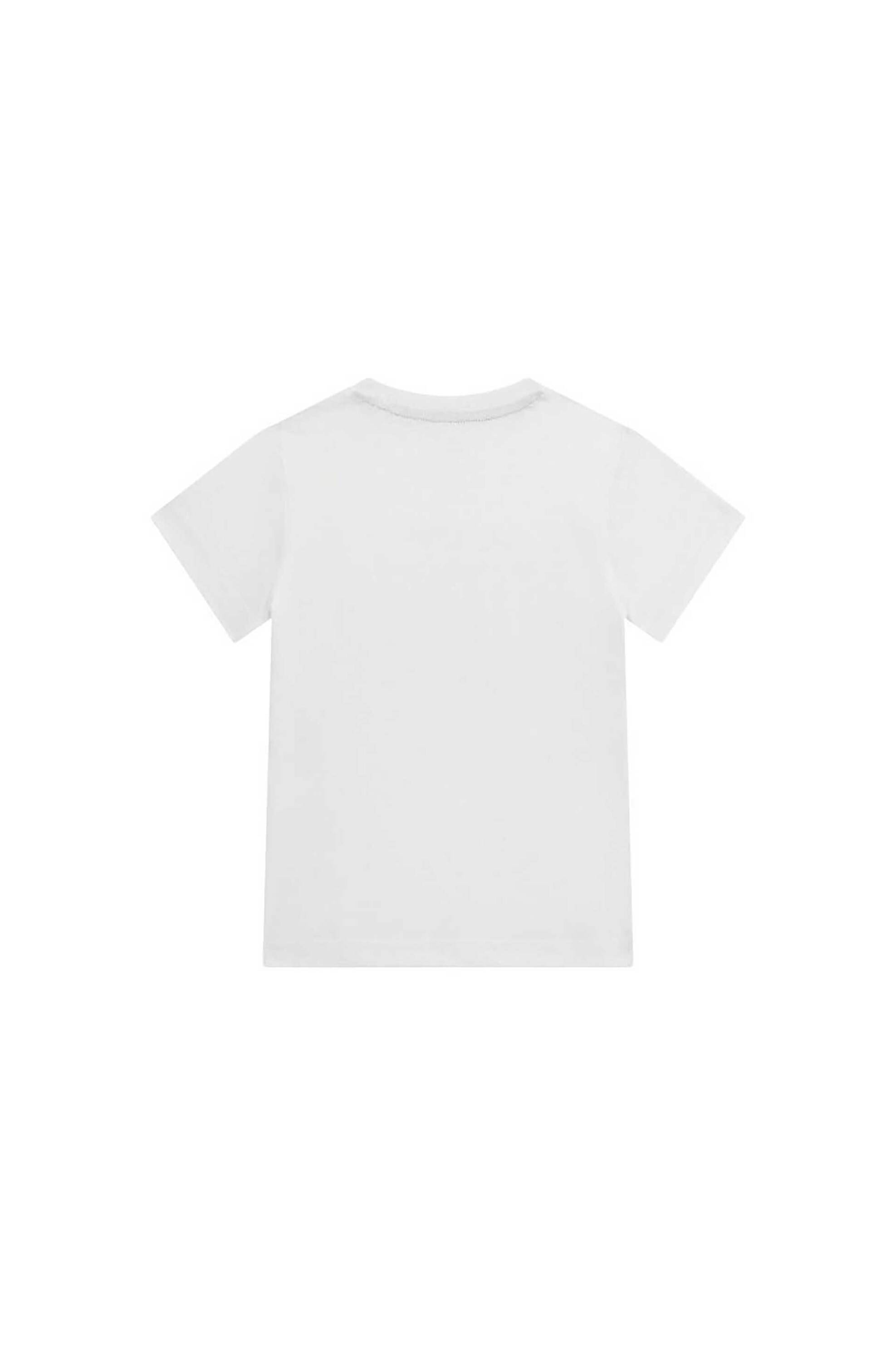 Guess παιδικό T-shirt με σταμπωτό λογότυπο Regular Fit - N5RI23K8HM4 Λευκό φωτογραφία