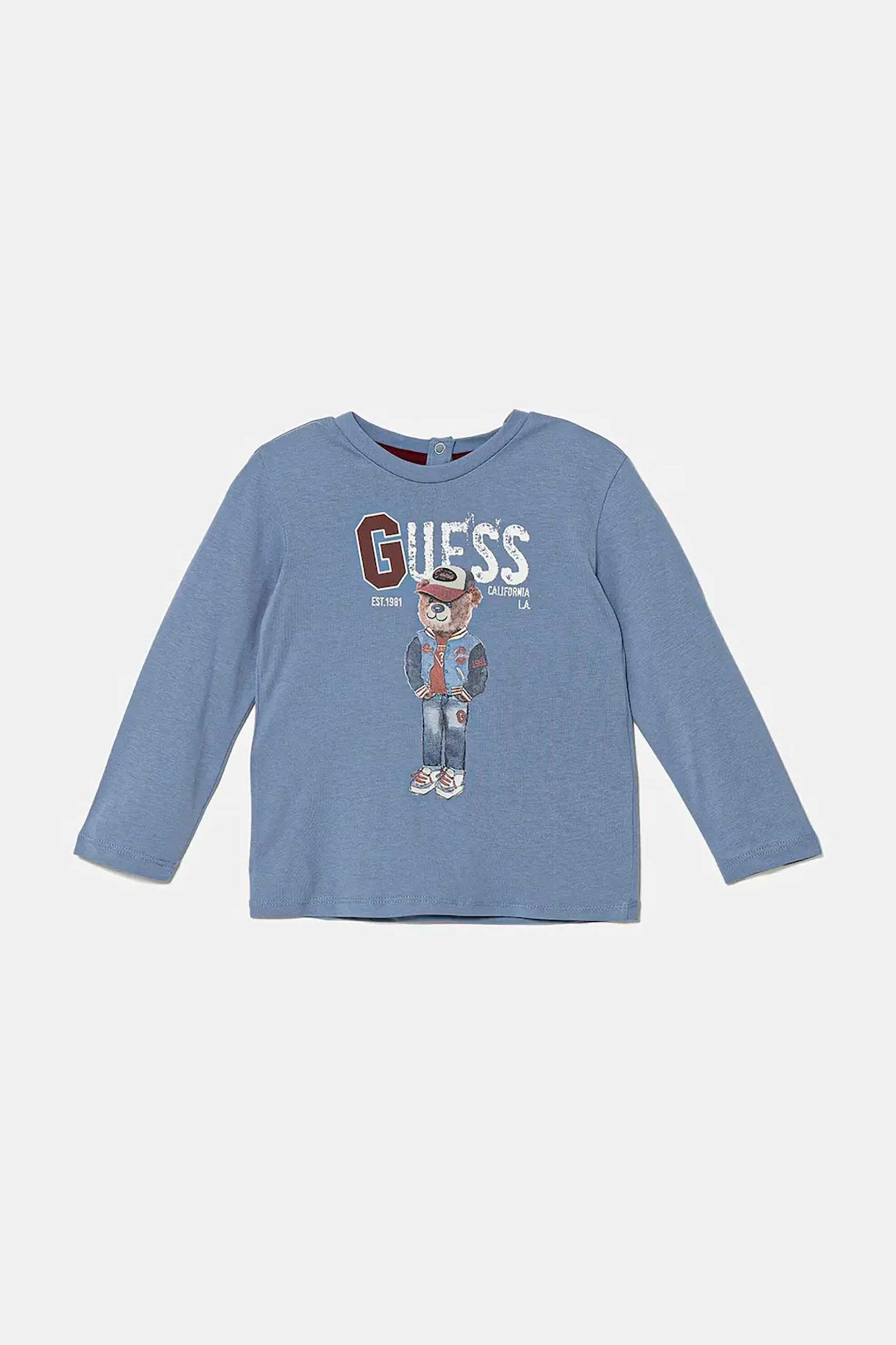GUESS Guess παιδική μπλούζα με bear print - I5YI04K8HM4 Λιλά