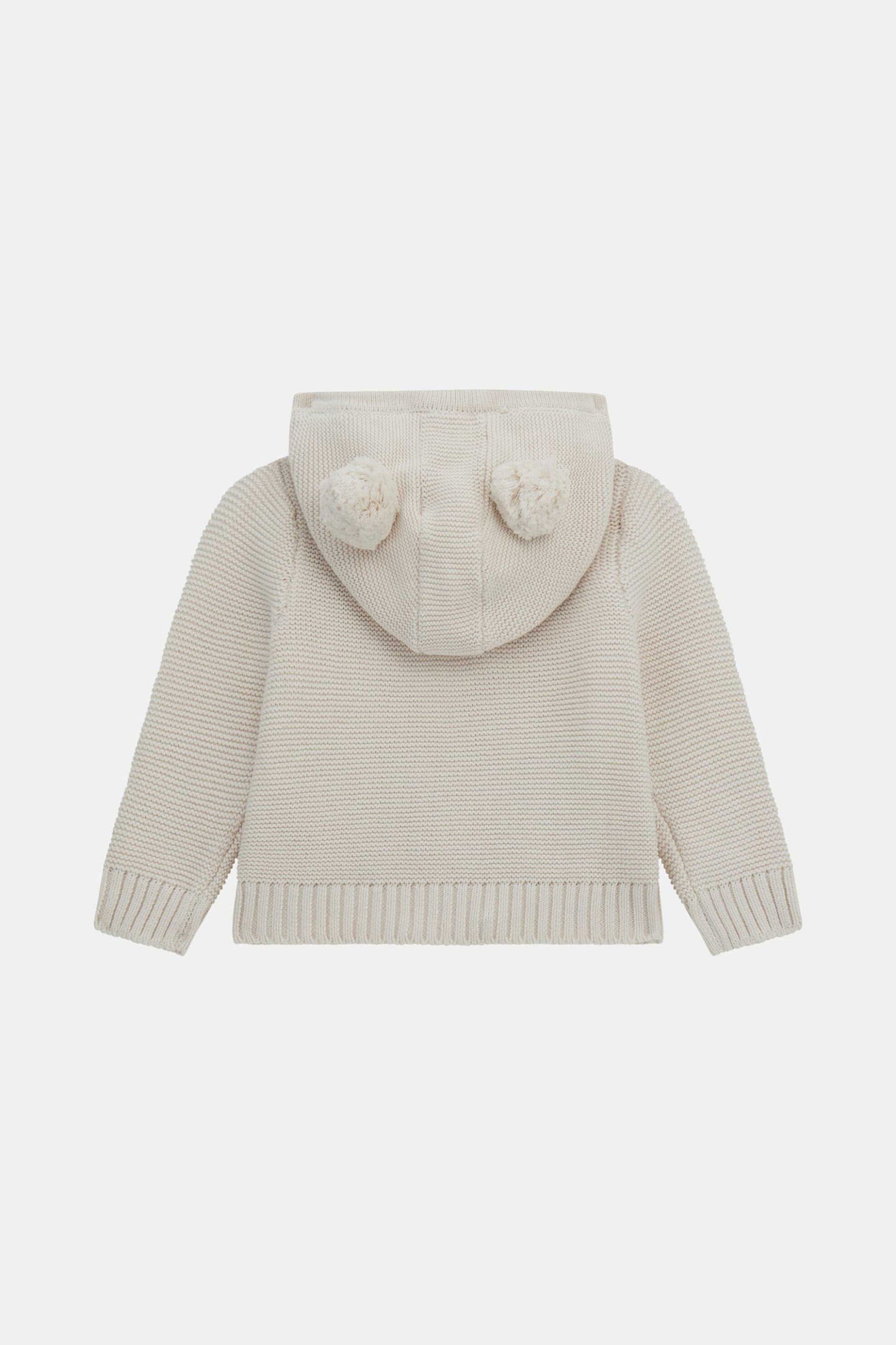 Guess παιδική ζακέτα πλεκτή με κουκούλα - I5YR00Z2NN0 Εκρού φωτογραφία