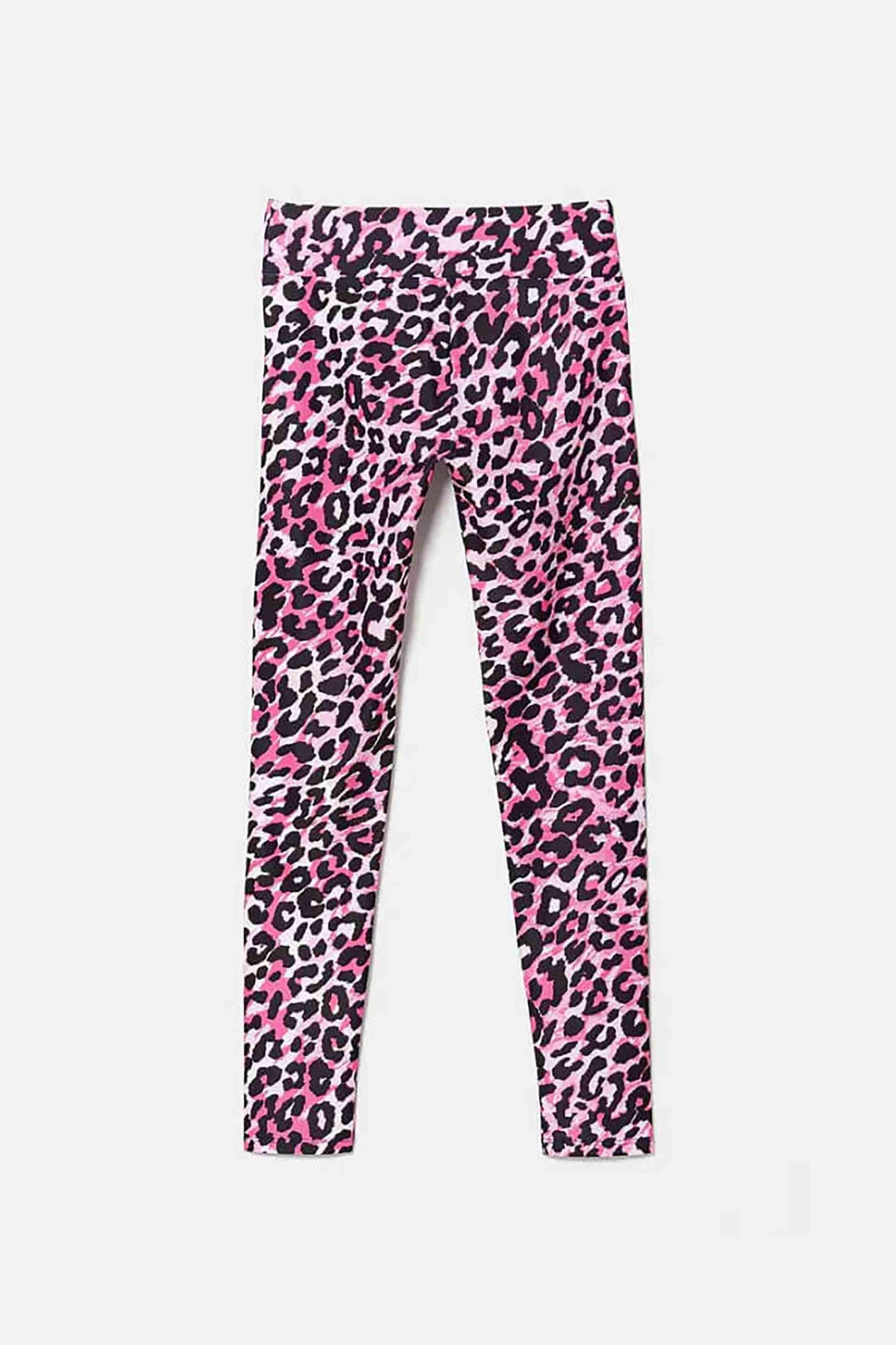 GUESS Guess παιδικό κολάν με all-over animal print Skinny Fit - J5YB00MC01P Ροζ