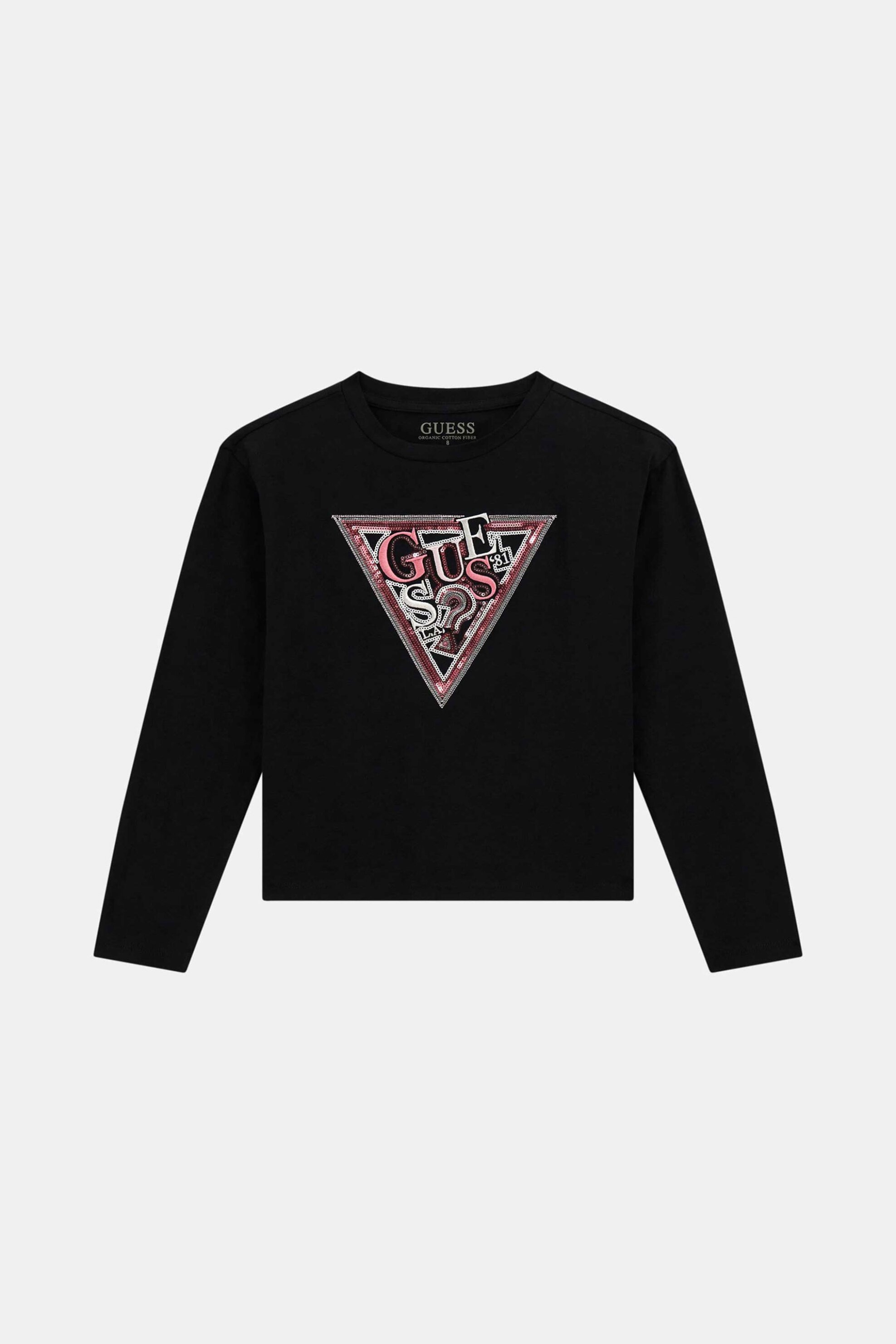 Guess παιδική μπλούζα με παγιέτα - J5YI15K6YW4 Μαύρο