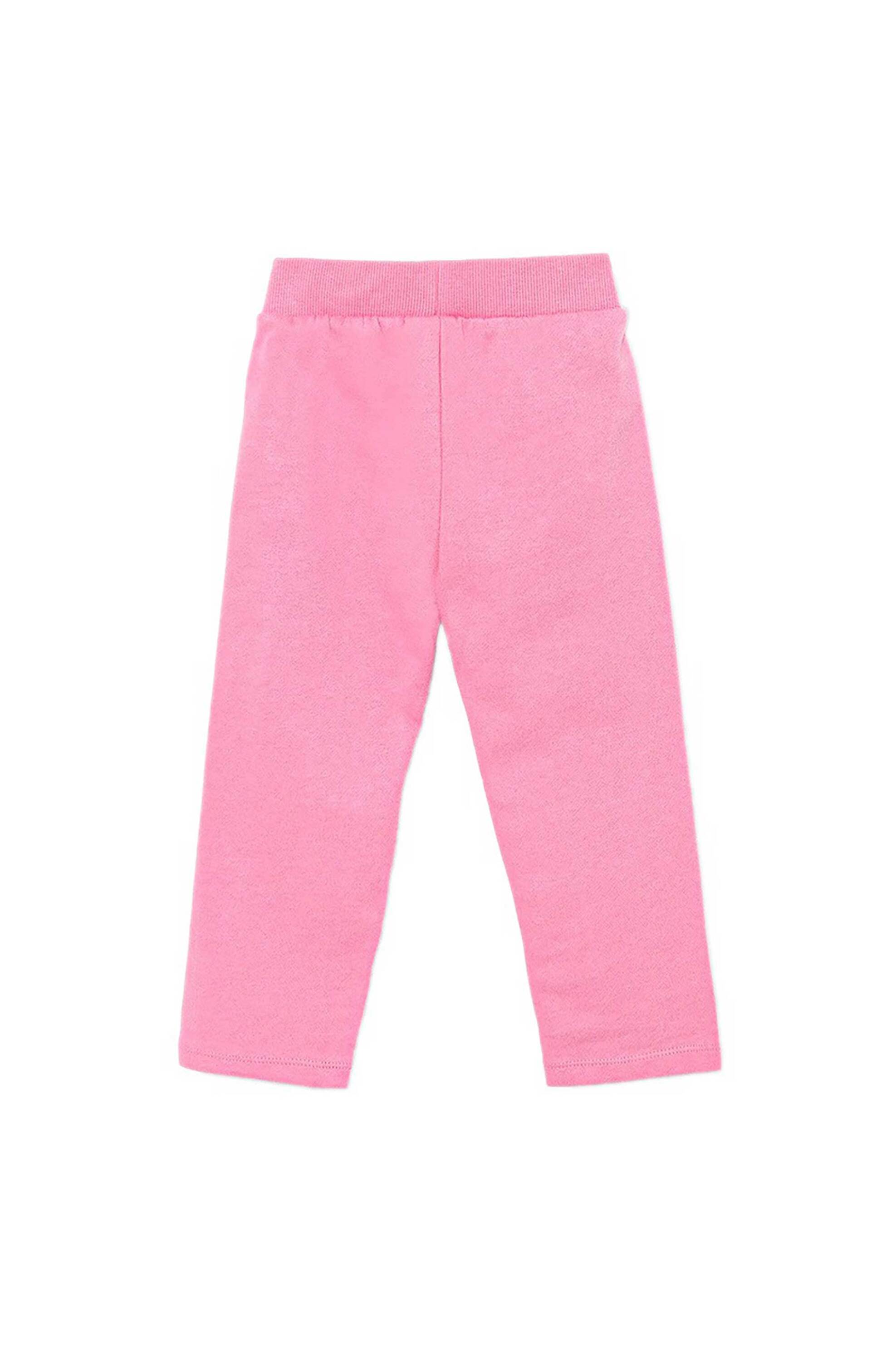 Guess παιδικό παντελόνι φόρμας μονόχρωμο με glitter - K5YQ12KA6R4 Ροζ φωτογραφία