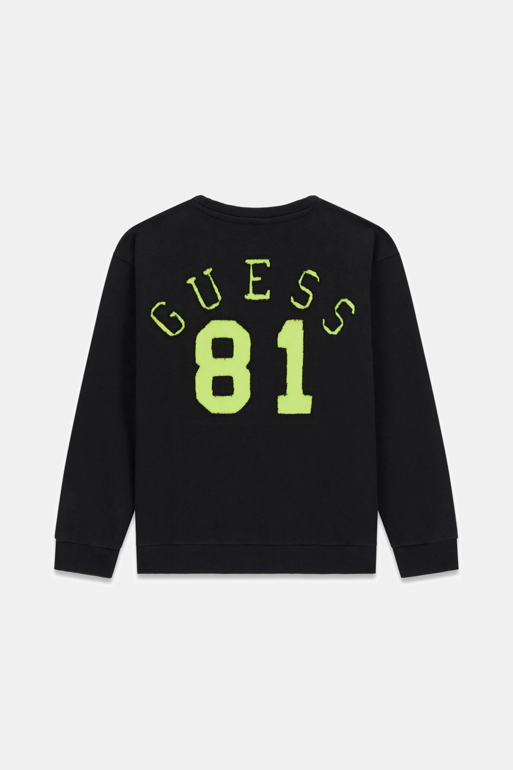 Guess παιδικό φούτερ με logo print - L5YQ03KAD74 Μαύρο φωτογραφία