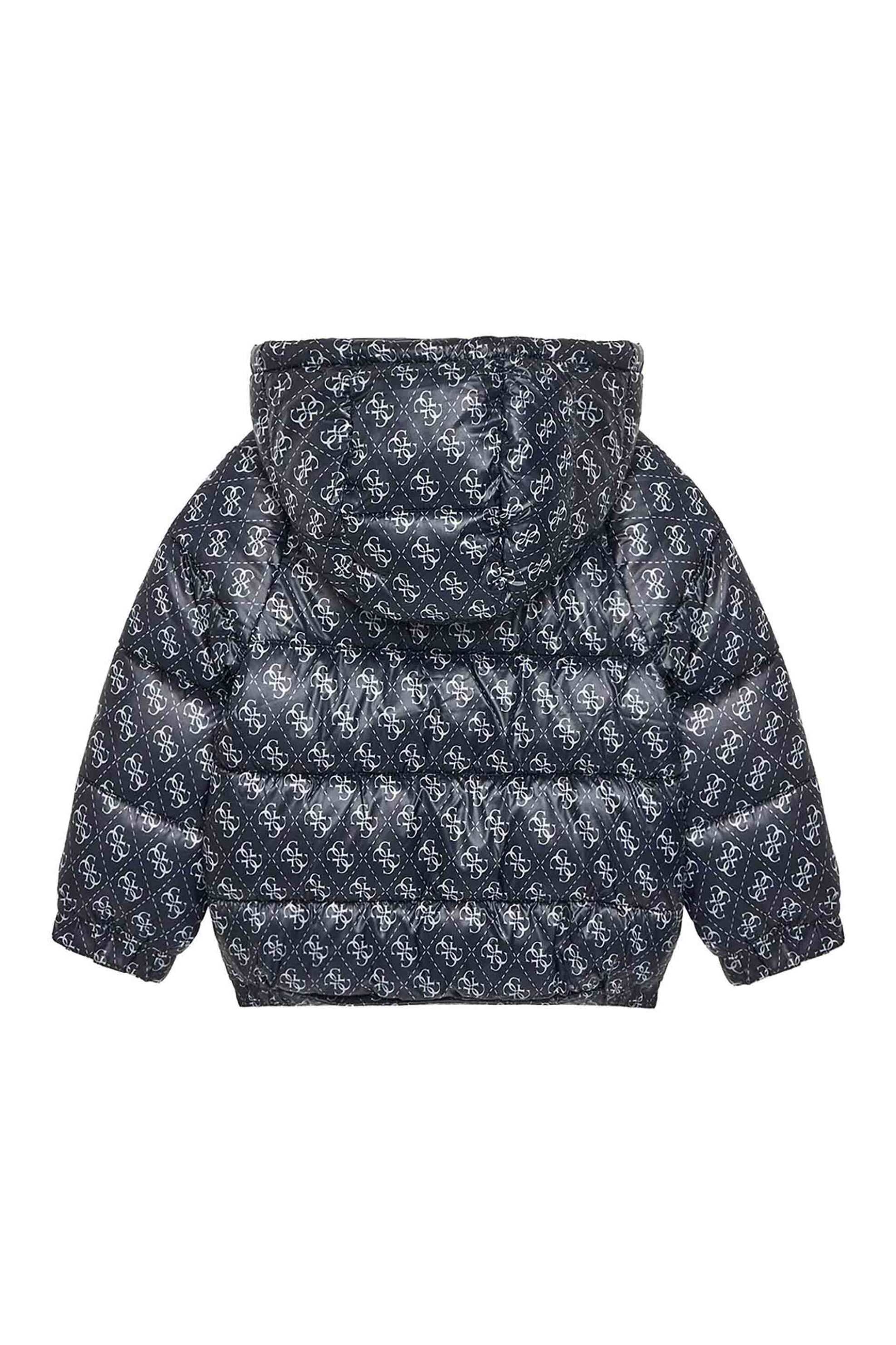 Guess παιδικό μπουφάν καπιτονέ με all-over print - N5YL05WEGY0 Μπλε Σκούρο φωτογραφία