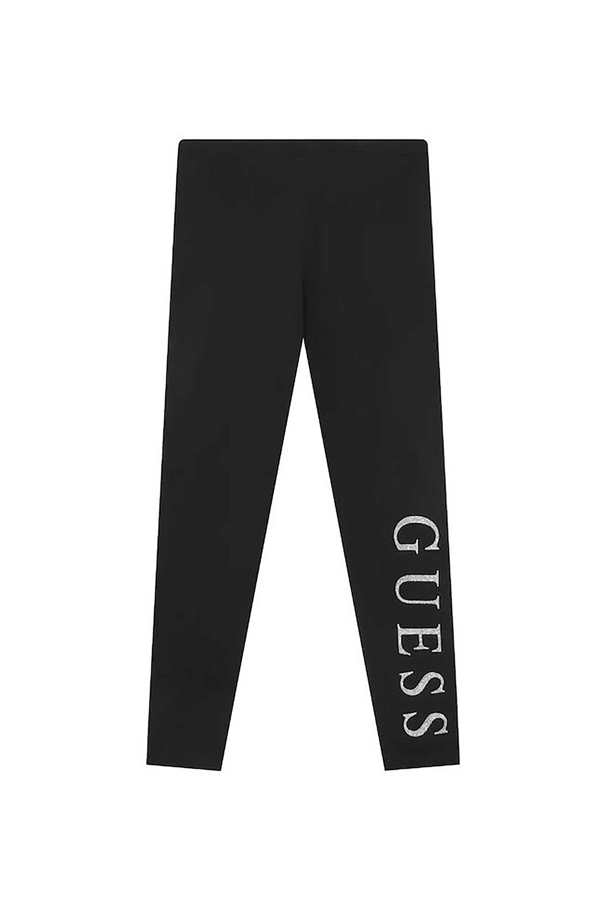 GUESS Guess παιδικό κολάν με ελαστική μέση και letter logo print στο πλάι - J93B11J1314 Μαύρο