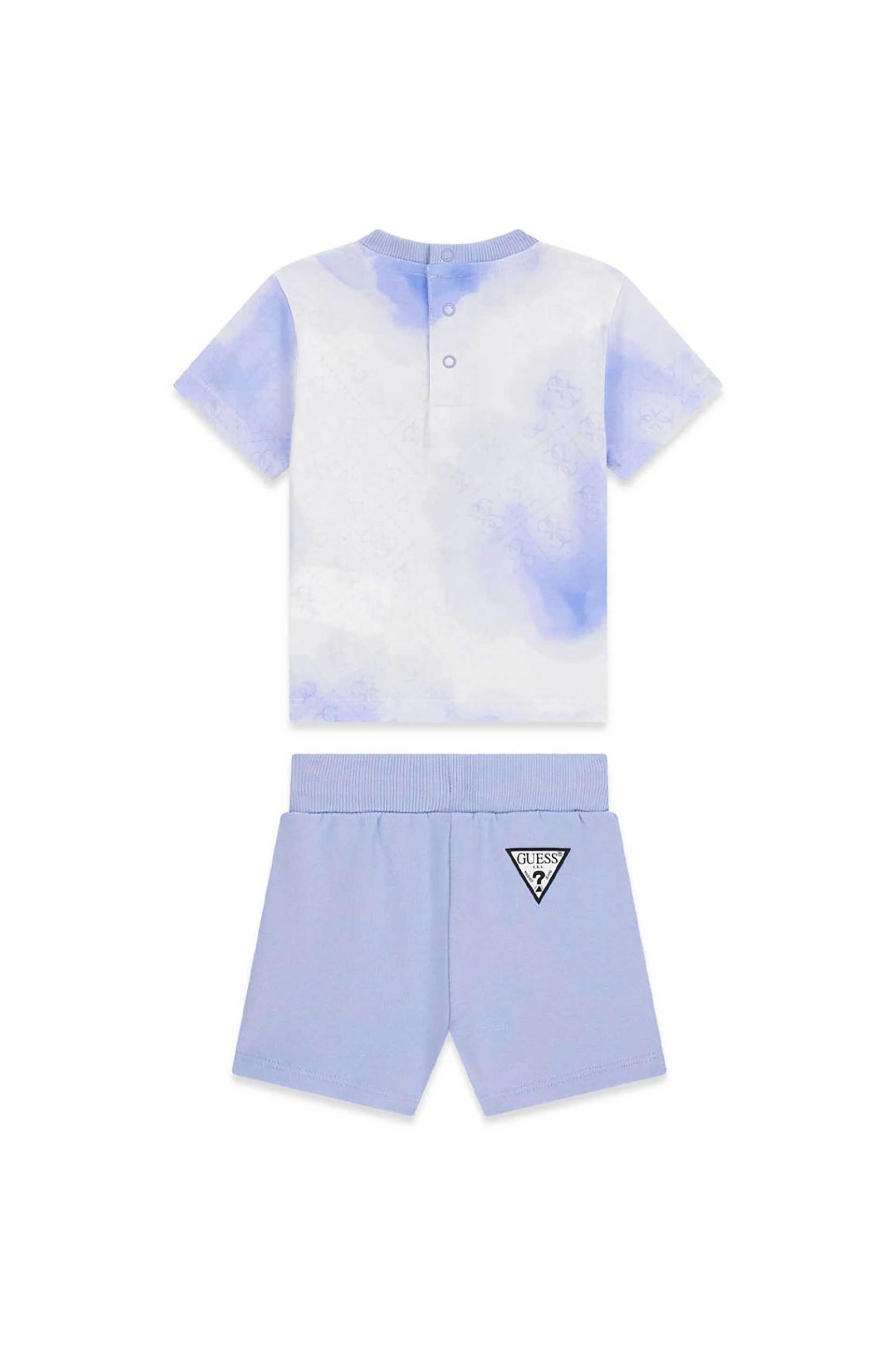Guess Βρεφικό Σετ Μπλούζα Και Σορτς με Logo Print - I6Rg08K8Hm4 Γαλάζιο