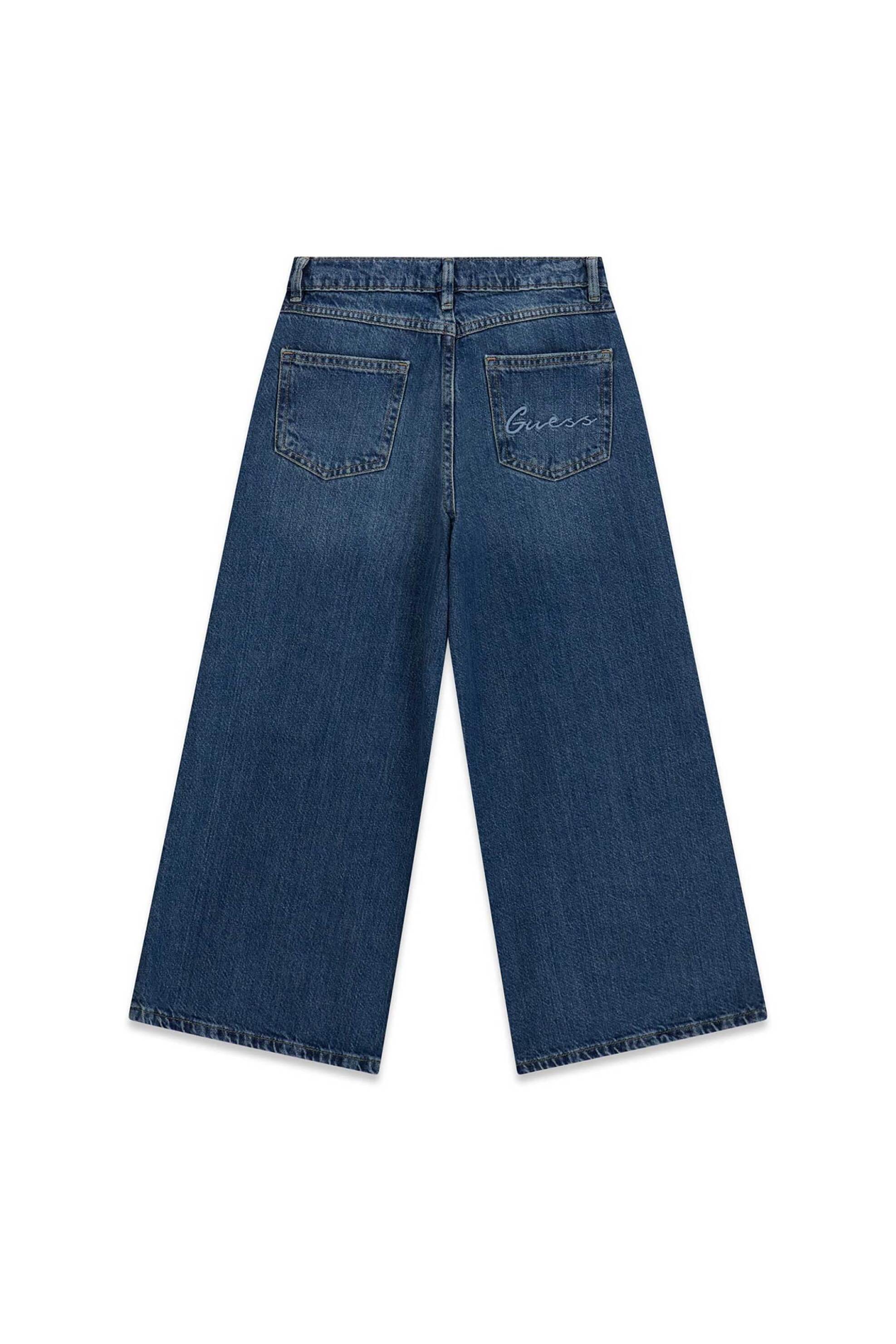 Guess Παιδικό Τζιν Παντελόνι με Κέντημα - J6Ra14D45E0 Denim Blue