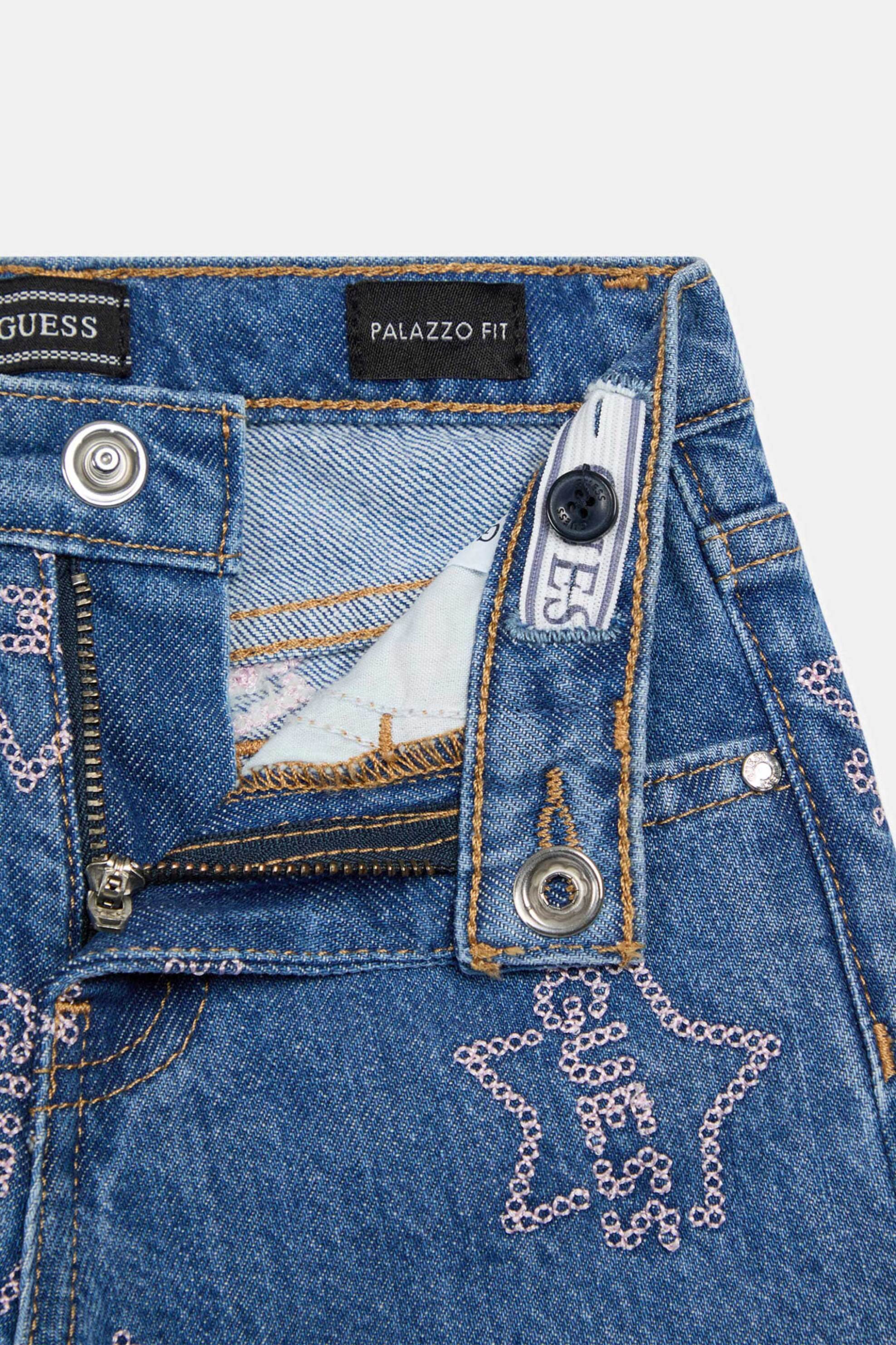 Guess Παιδικό Τζιν Παντελόνι με Παγιέτα - K6Ra06D45E0 Denim Blue