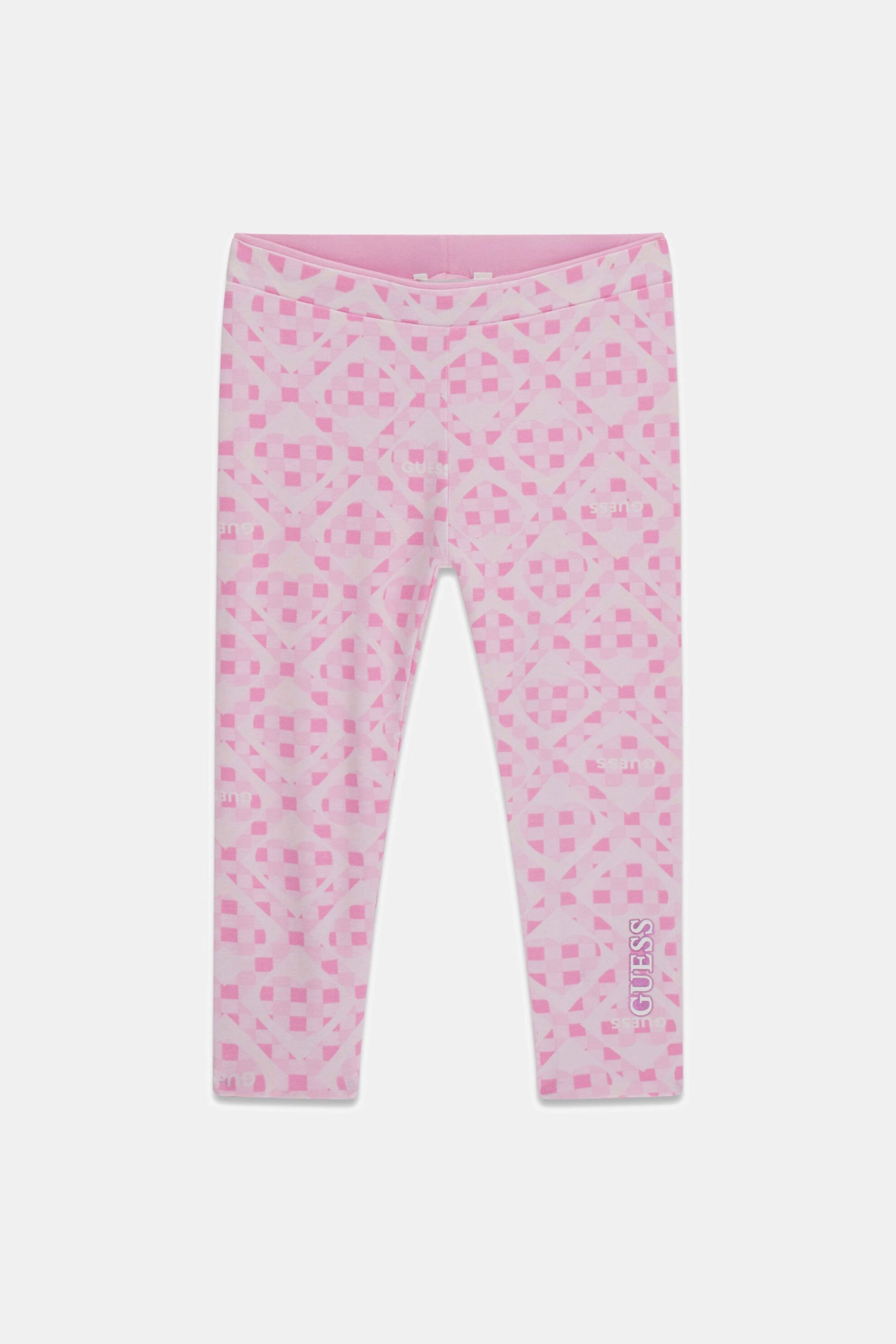 Guess παιδικό κολάν με all-over logo print - K6RB02K6YW4 Ροζ