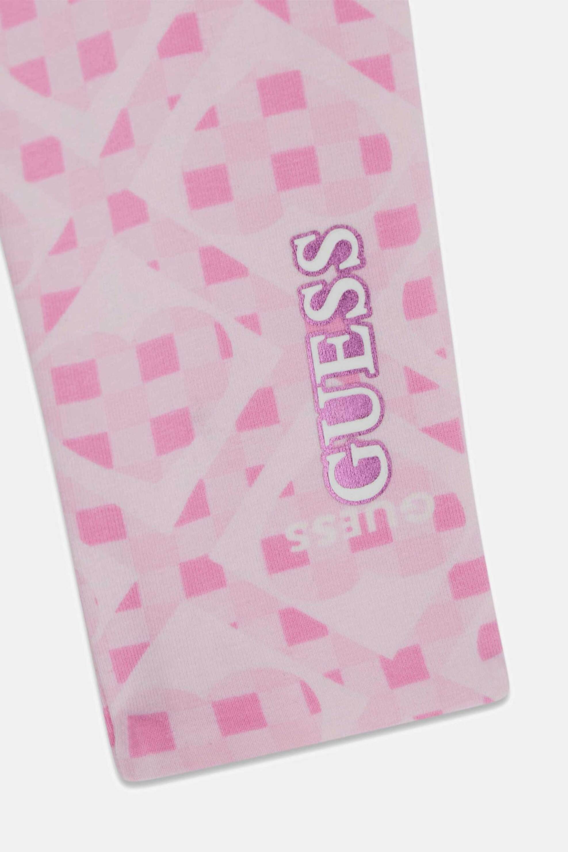 Guess Παιδικό Κολάν με All-Over Logo Print - K6Rb02K6Yw4 Ροζ