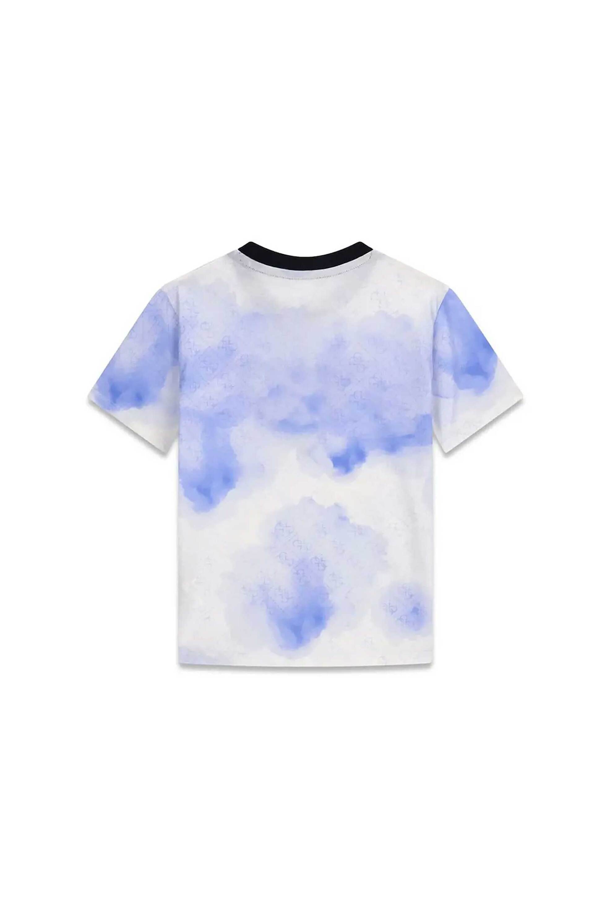 Guess Παιδικό T-Shirt με Logo Print - L6Ri03K8Hm4 Γαλάζιο