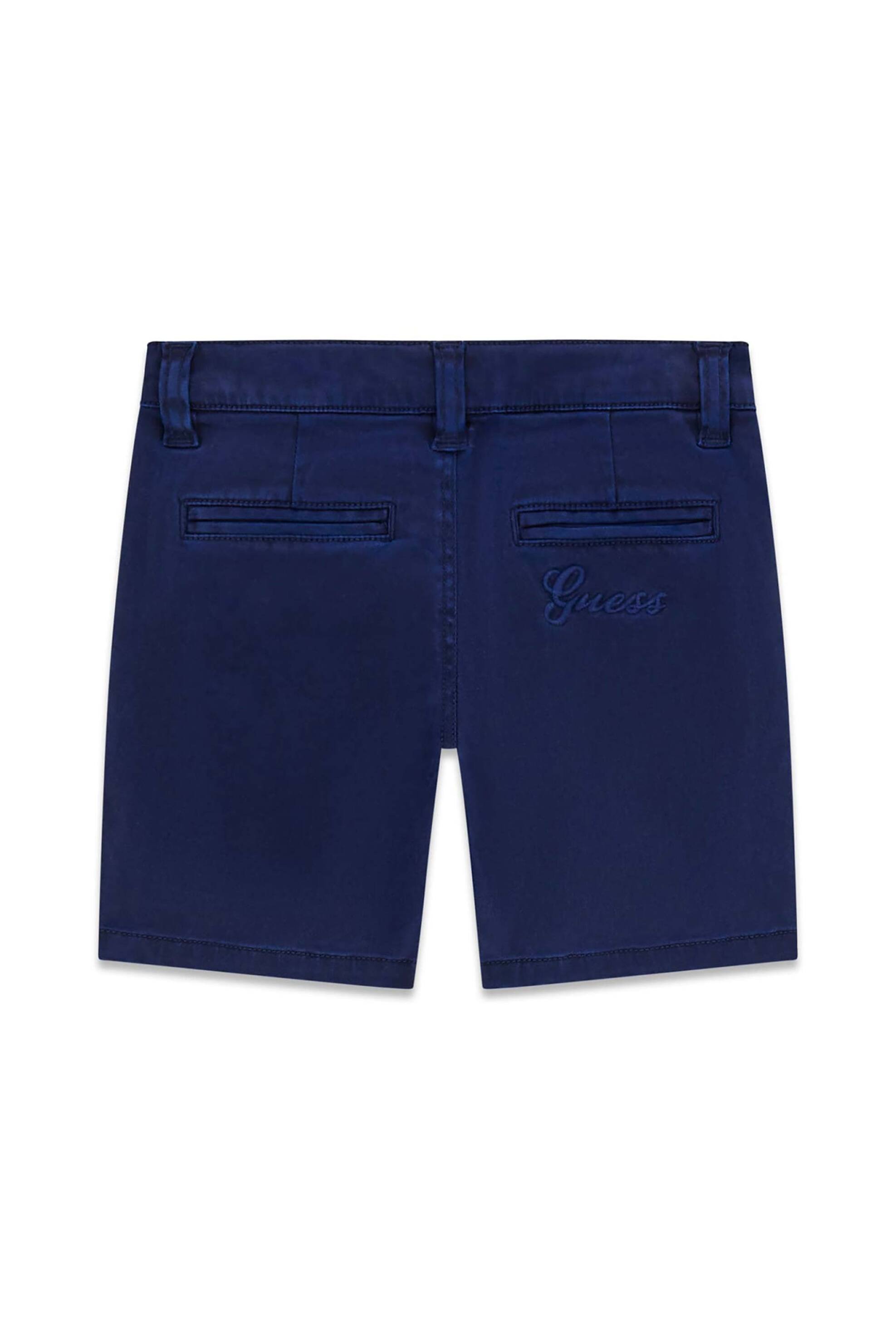 Guess Παιδική Βερμούδα Chino Regular Fit - N6Rd04Wf7H0 Μπλε Σκούρο