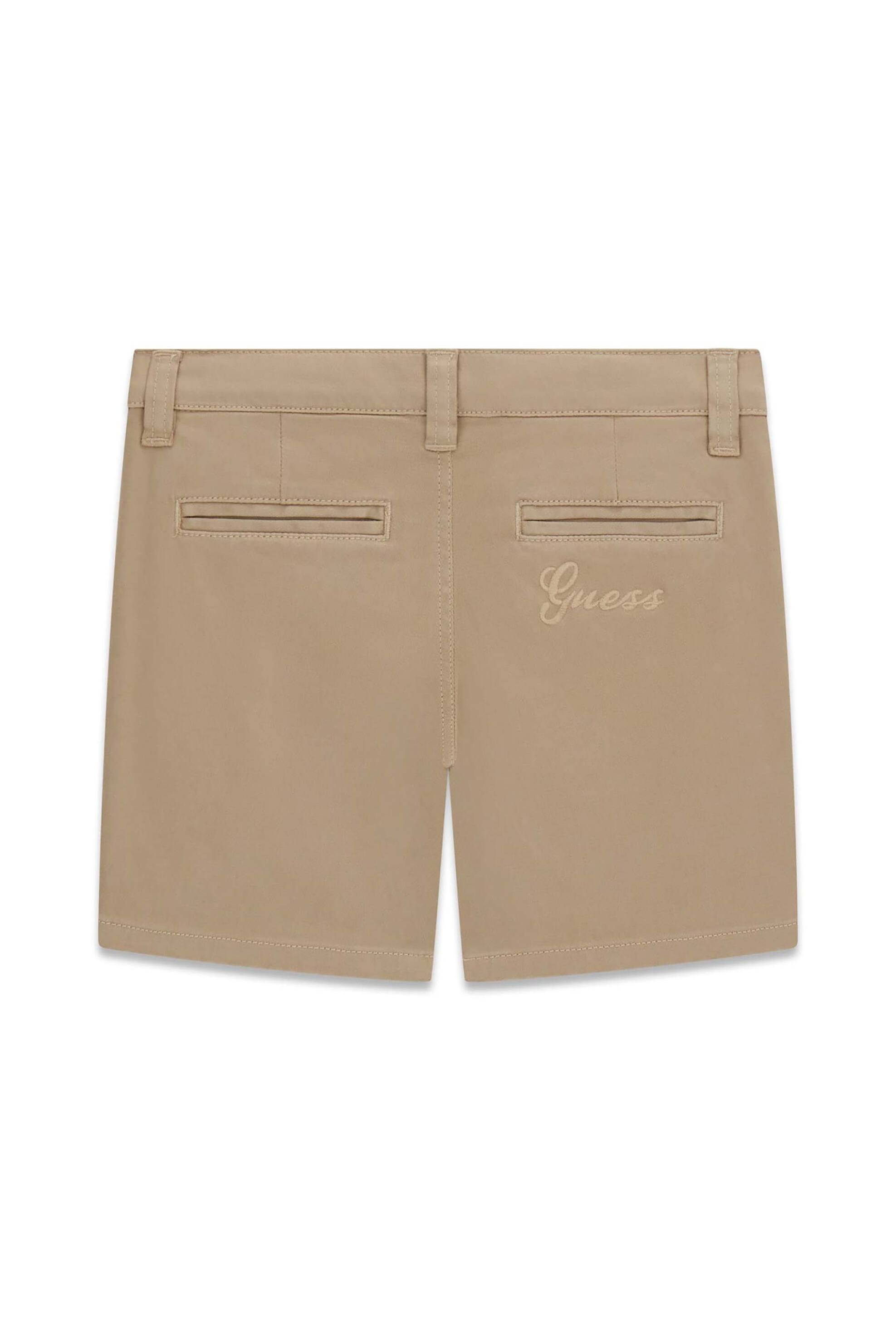 Guess Παιδική Βερμούδα Chino Regular Fit - N6Rd04Wf7H0 Μπεζ