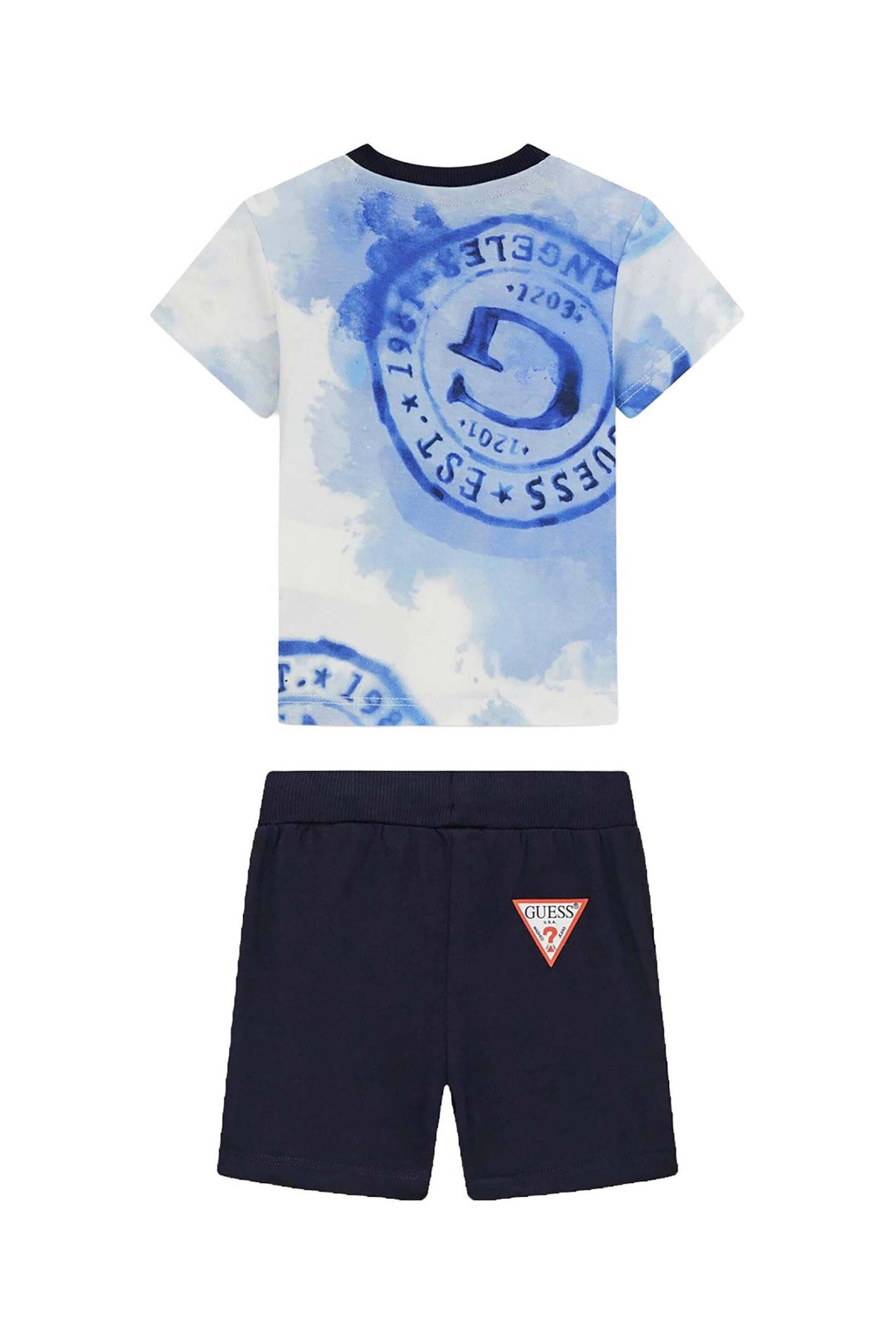 Guess Βρεφικό Σετ με T-Shirt Και Σορτς (2 Τεμάχια) - I6Gg00K8Hm4 Μπλε