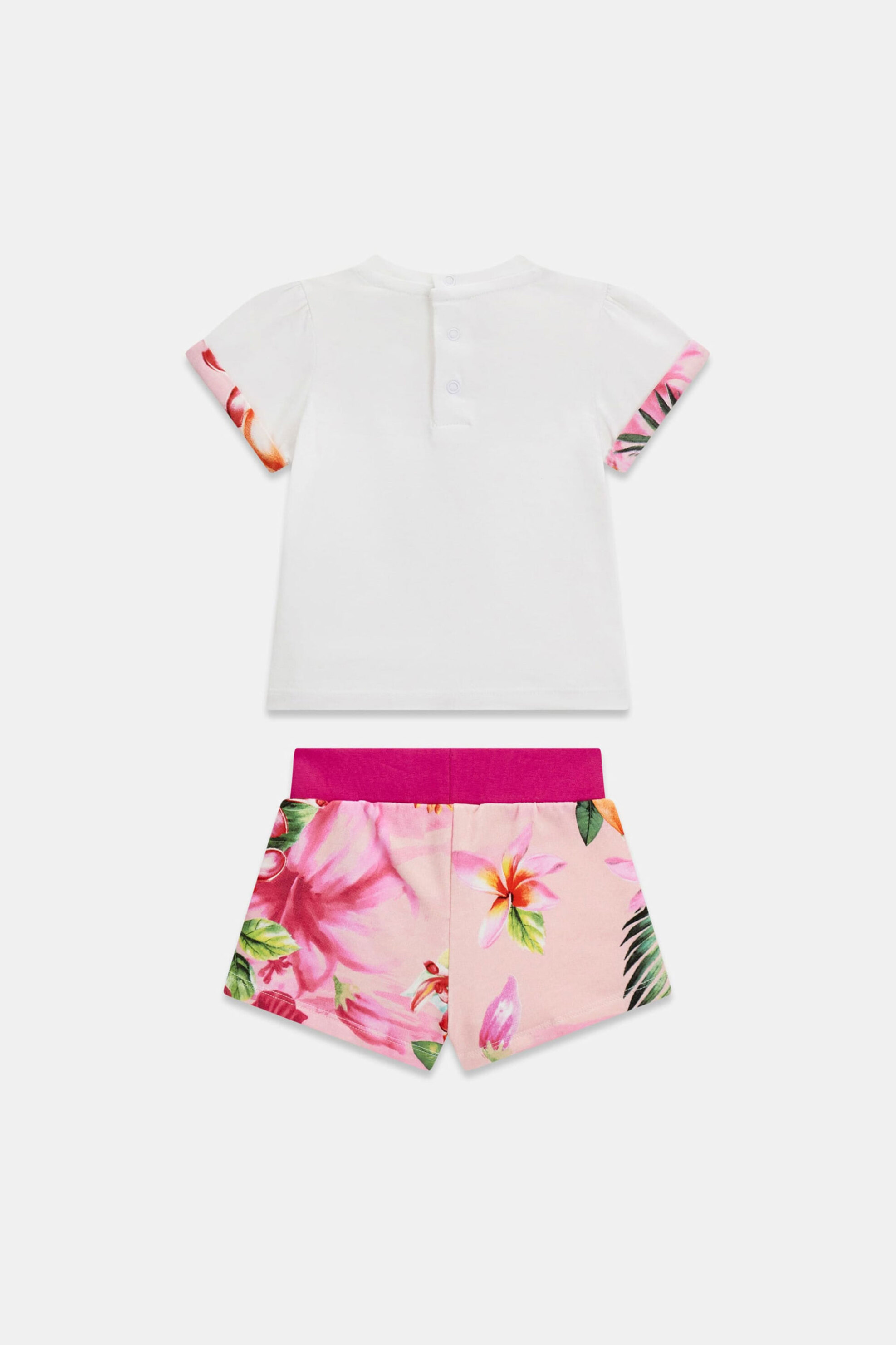 Guess Βρεφικό Σετ Μπλούζα Και Σορτς με All-Over Print - A6Gg01K6Yw4 Λευκό