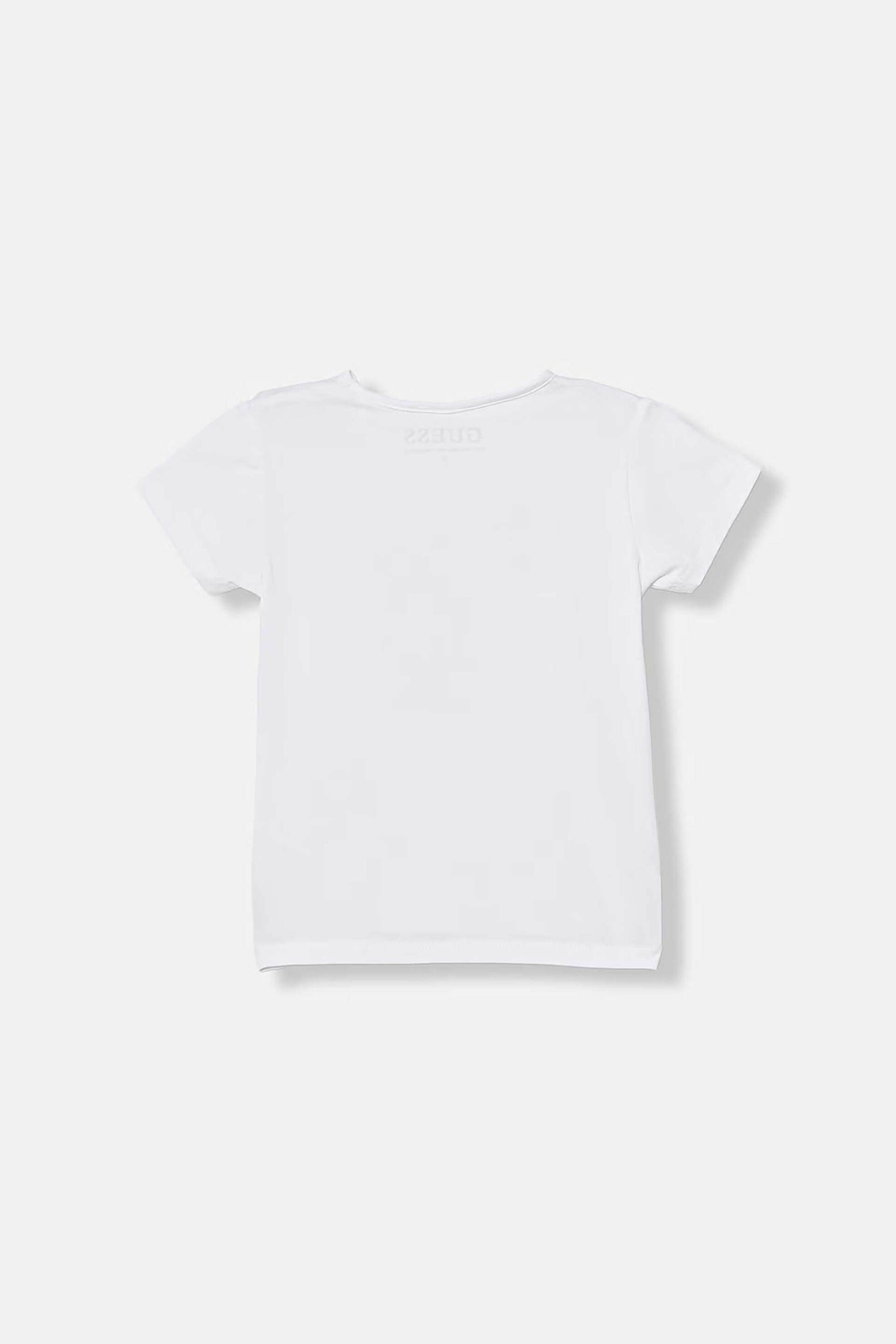 Guess Παιδικό T-Shirt με Triangle Logo Print - K6Gi02K6Yw4 Λευκό