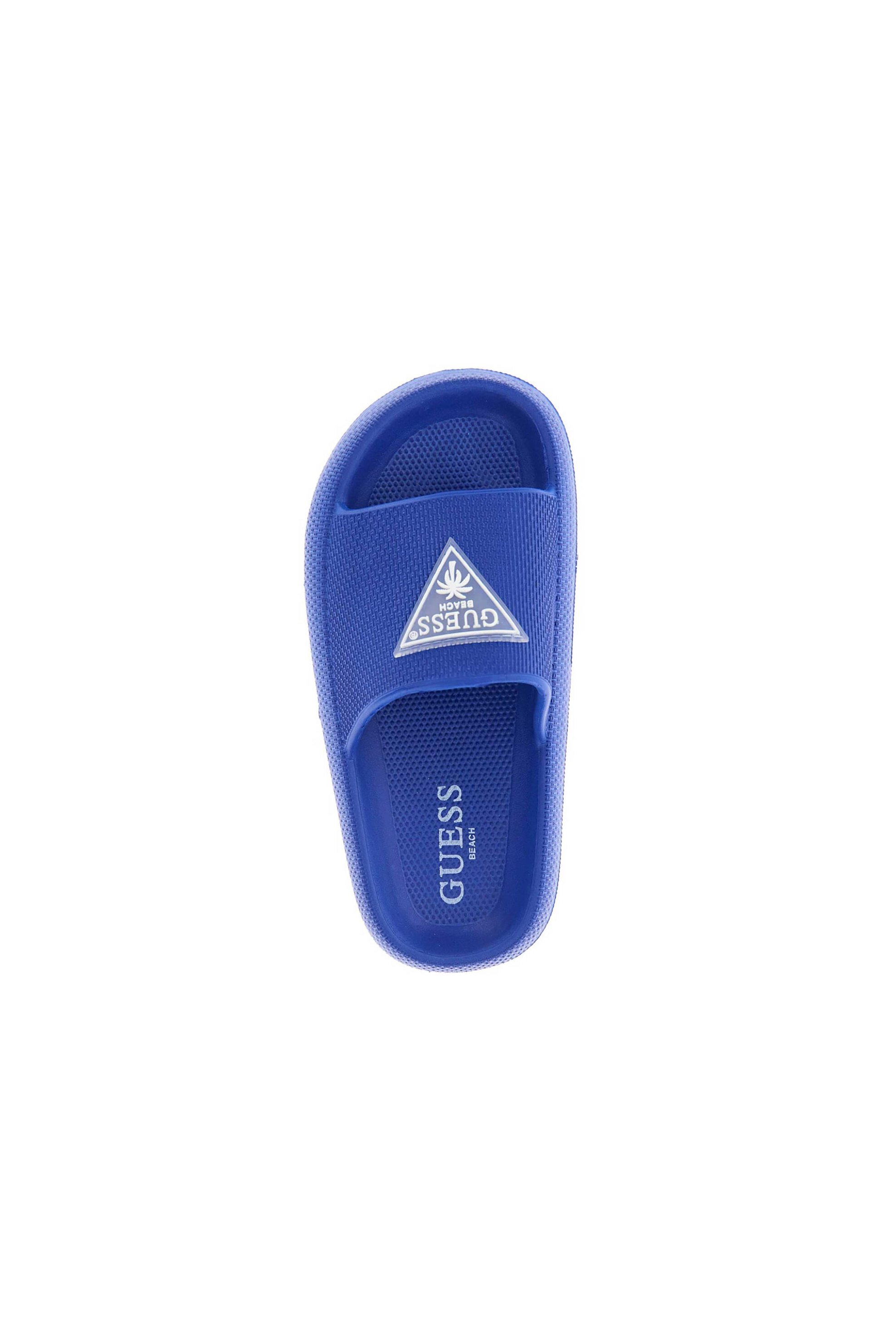 Guess παιδικά σανδάλια με logo print - H6GZ02WG5X0 Μπλε