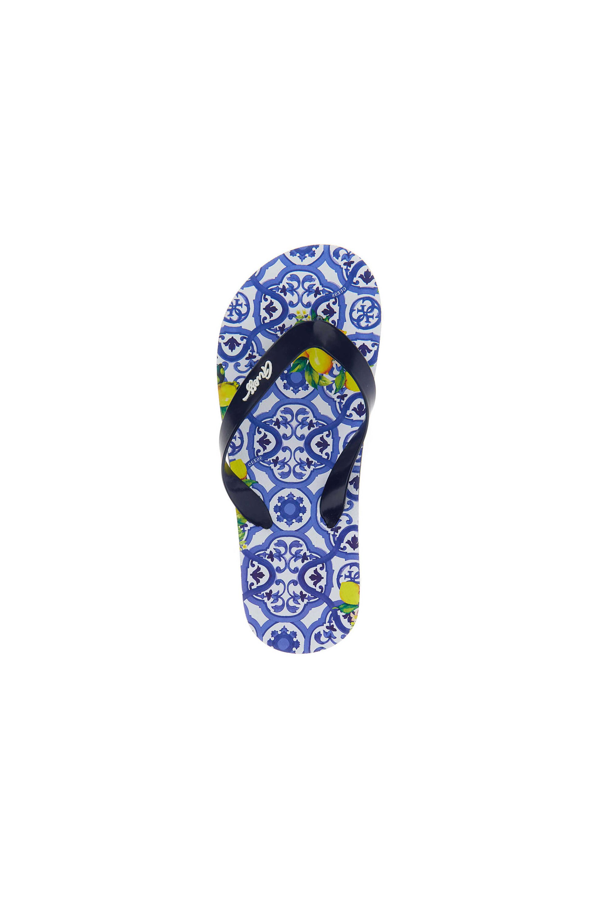 GUESS Guess παιδικά σανδάλια με floral και logo print - J6GZ25WO780 Μπλε