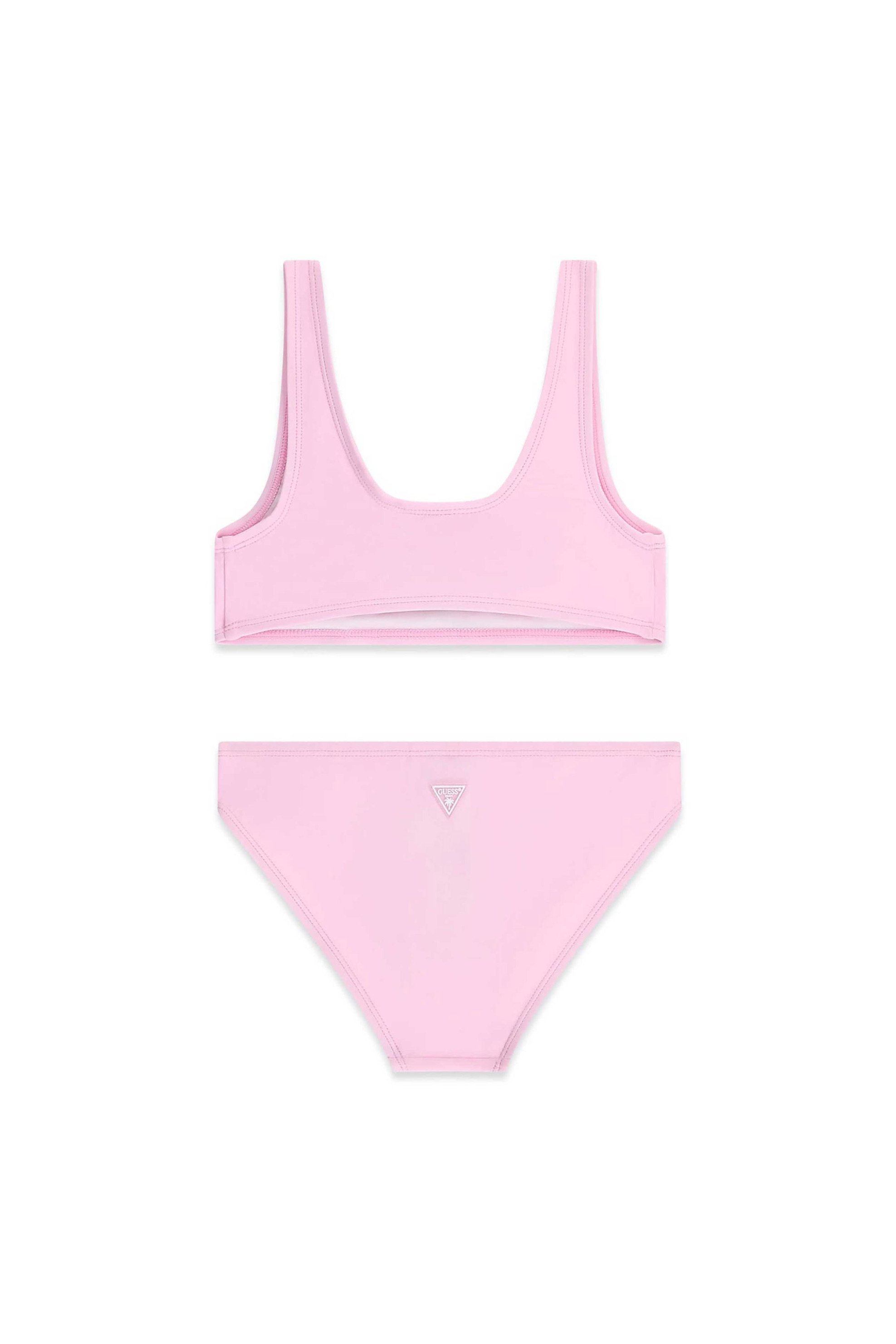 Guess παιδικό μαγιό μπικίνι με logo print - J6GZ28KCA60 Ροζ φωτογραφία