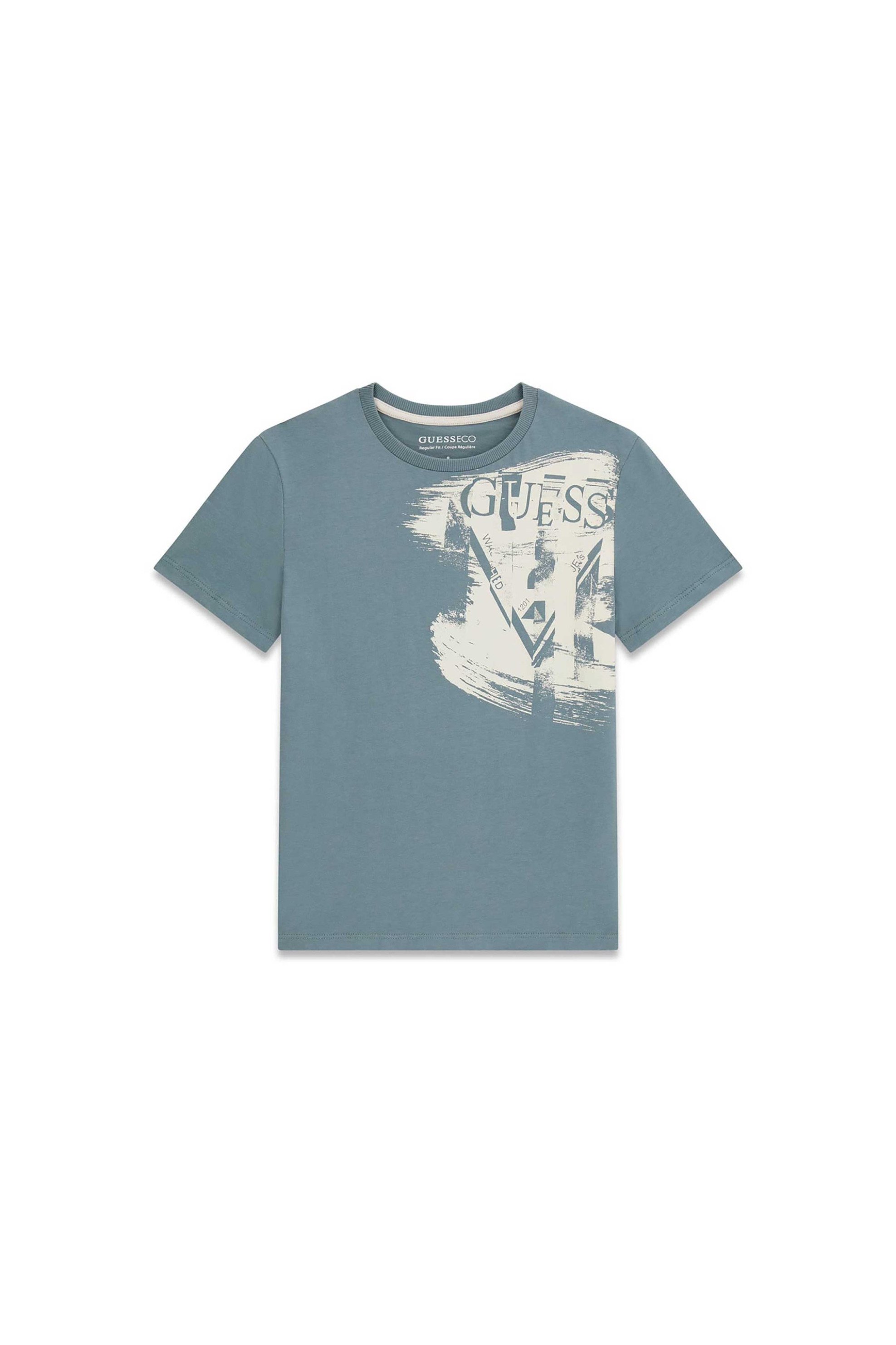 Guess παιδικό T-shirt με logo print - L6GI20K8HM4 Βεραμάν