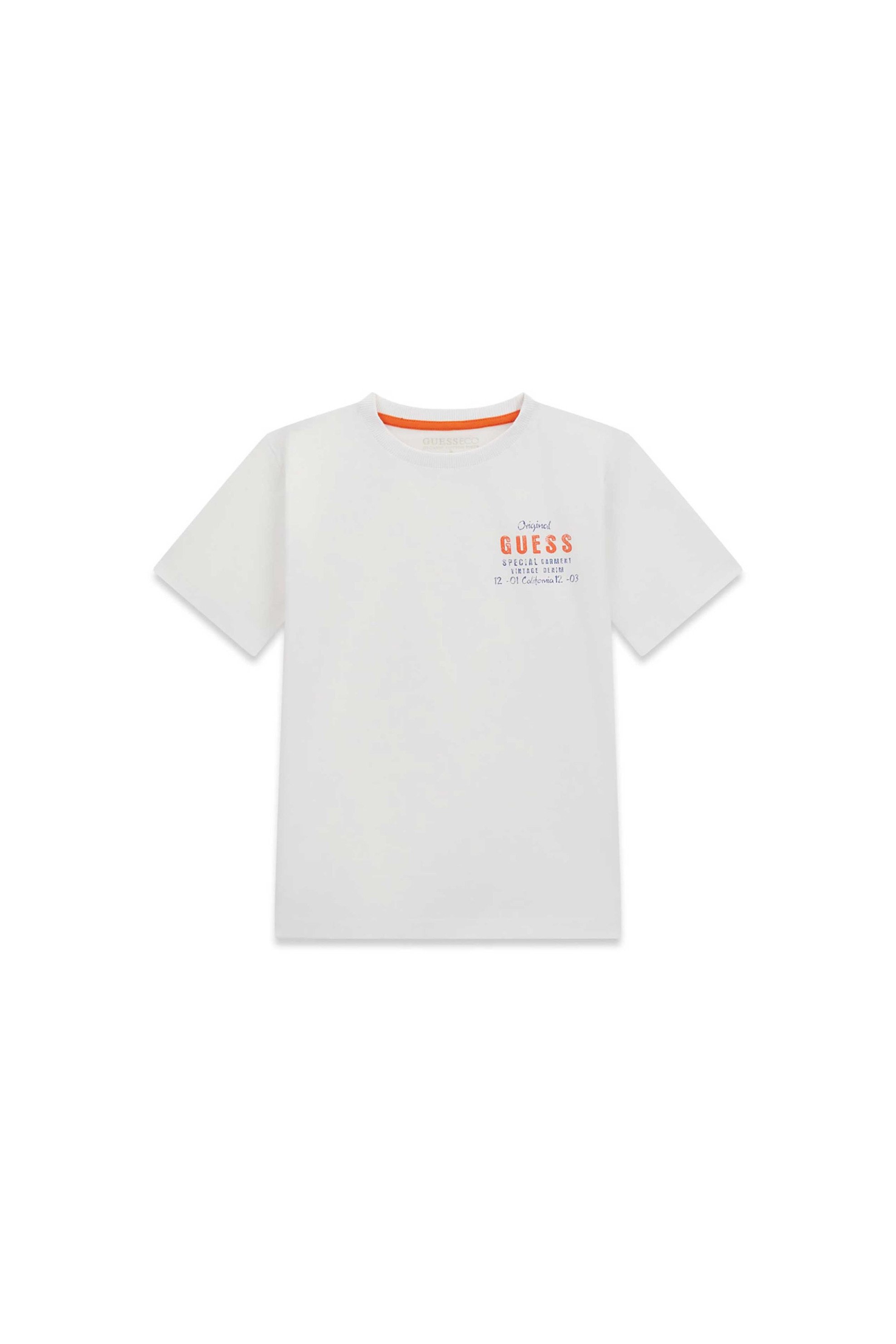 Guess παιδικό T-shirt με logo print - L6GI21K8HM4 Λευκό