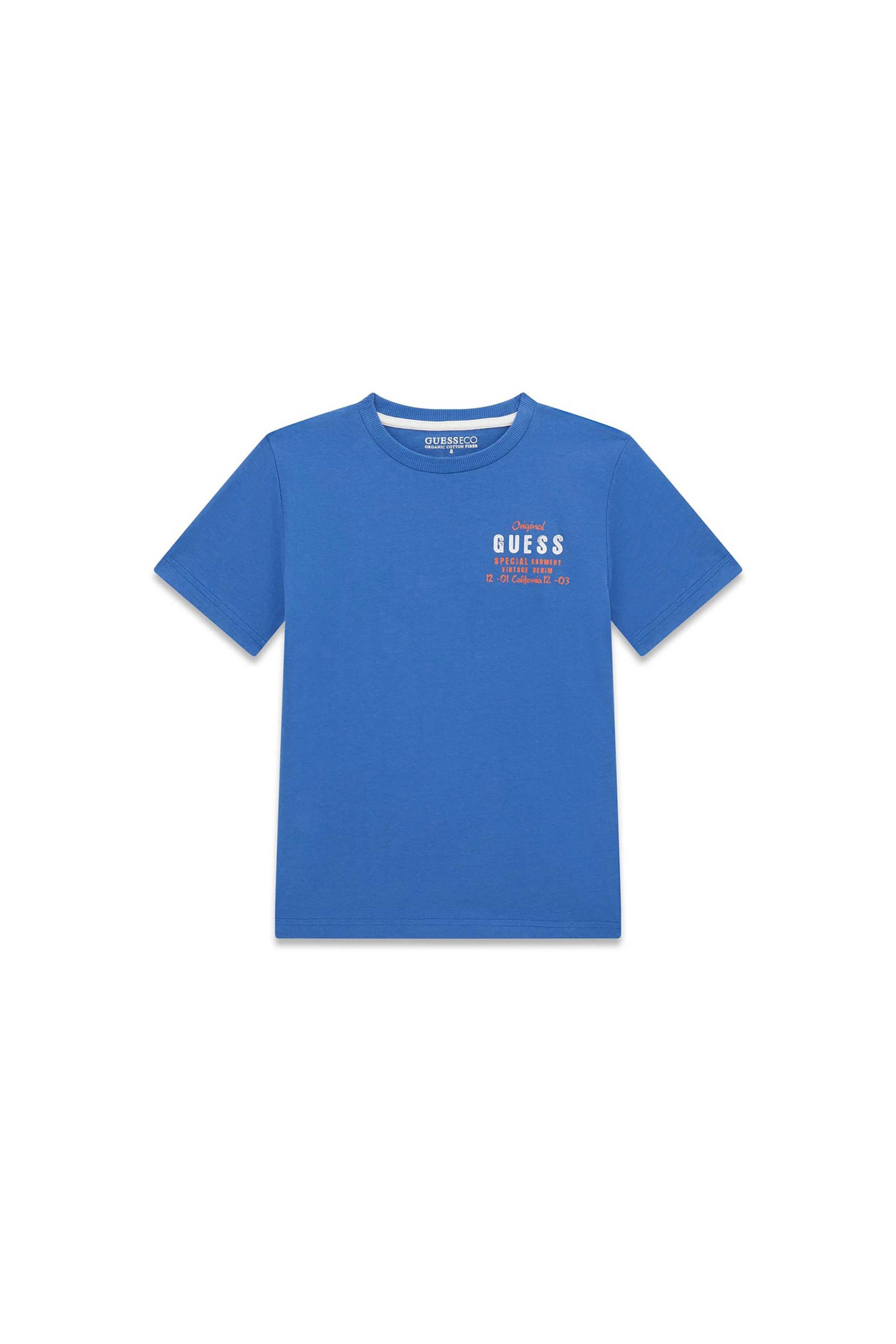 Guess παιδικό T-shirt με logo print - L6GI21K8HM4 Μπλε